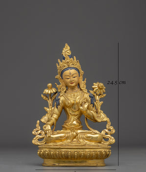 Traditional Sita Tara Spiritual Sculpture | Tibetan Goddess Tara Statue