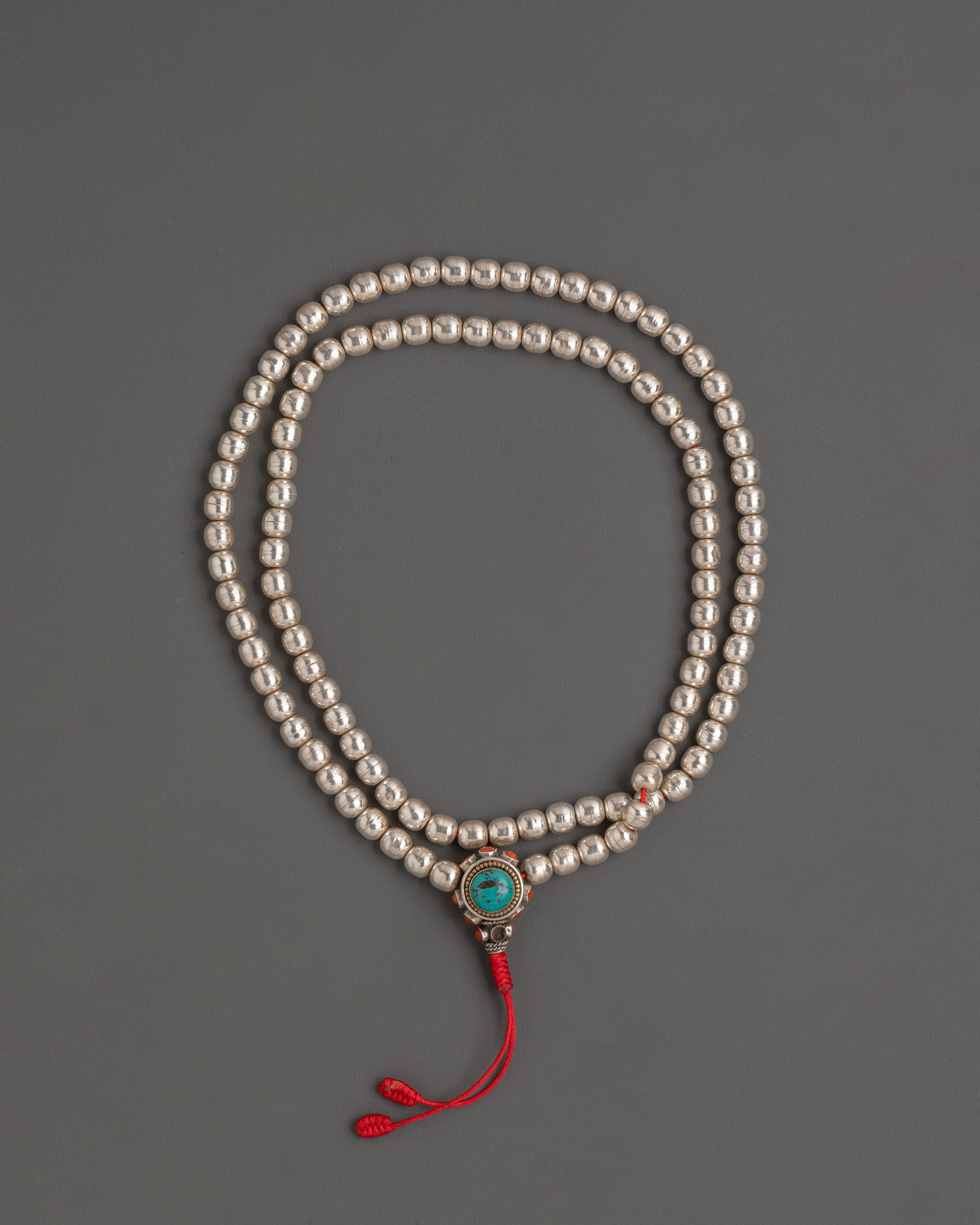 Tibetan Silver Mala | Mala for Meditation