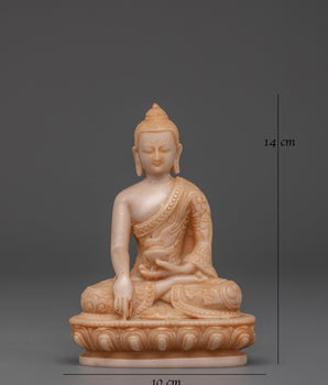 Meditating Shakyamuni Buddha Statue | Handcrafted Ceramic Spiritual Decor