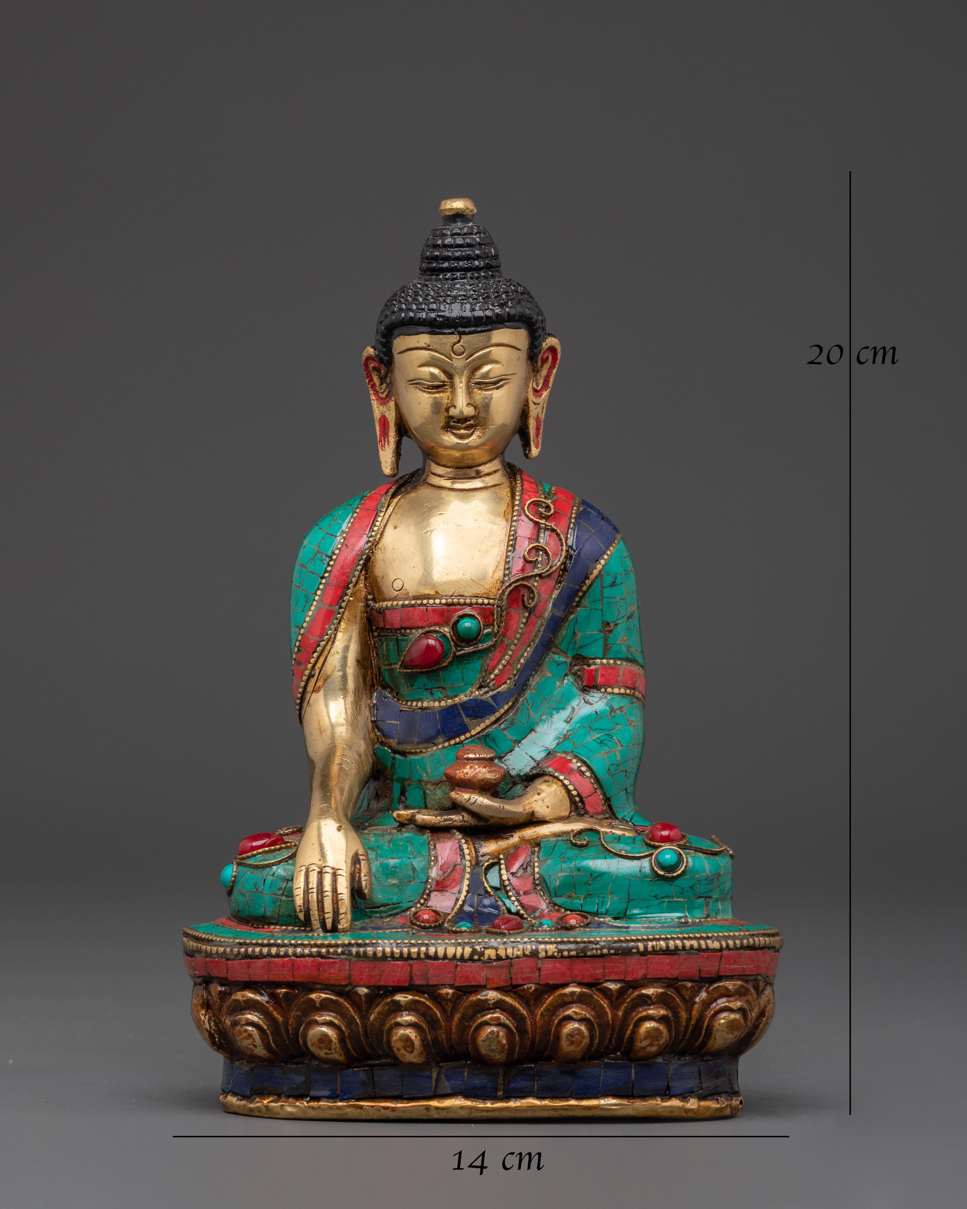 Enlightened Shakyamuni Buddha Figurine | Spiritual Buddha Statue for Meditation