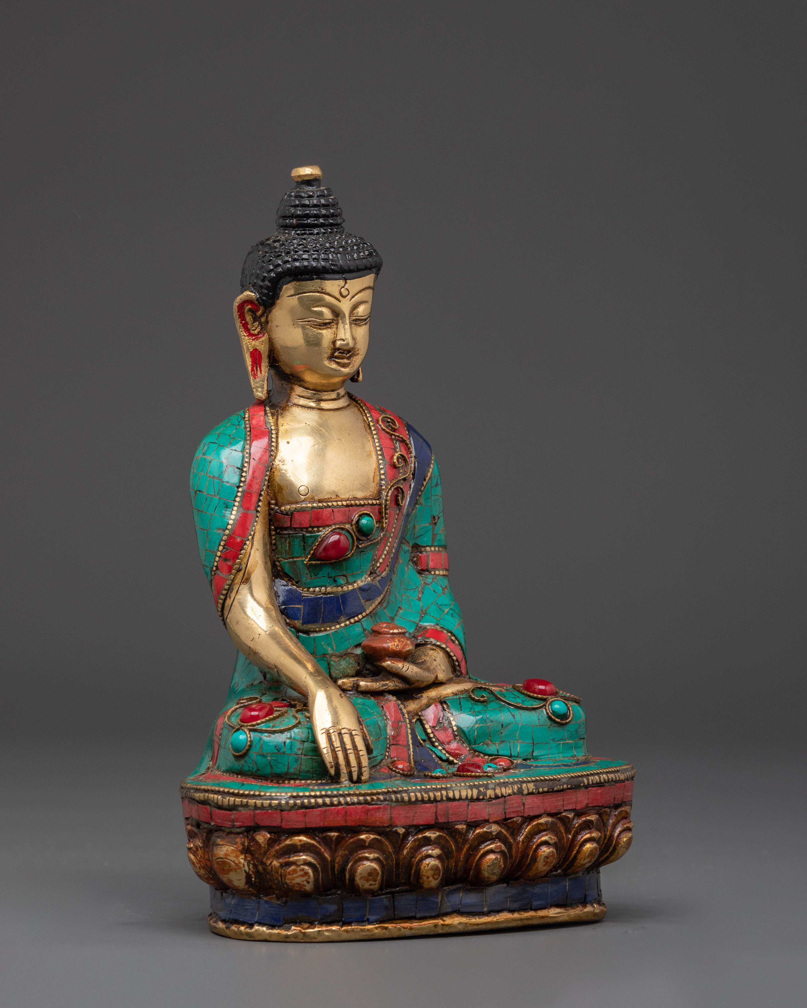 Enlightened Shakyamuni Buddha Figurine | Spiritual Buddha Statue for Meditation