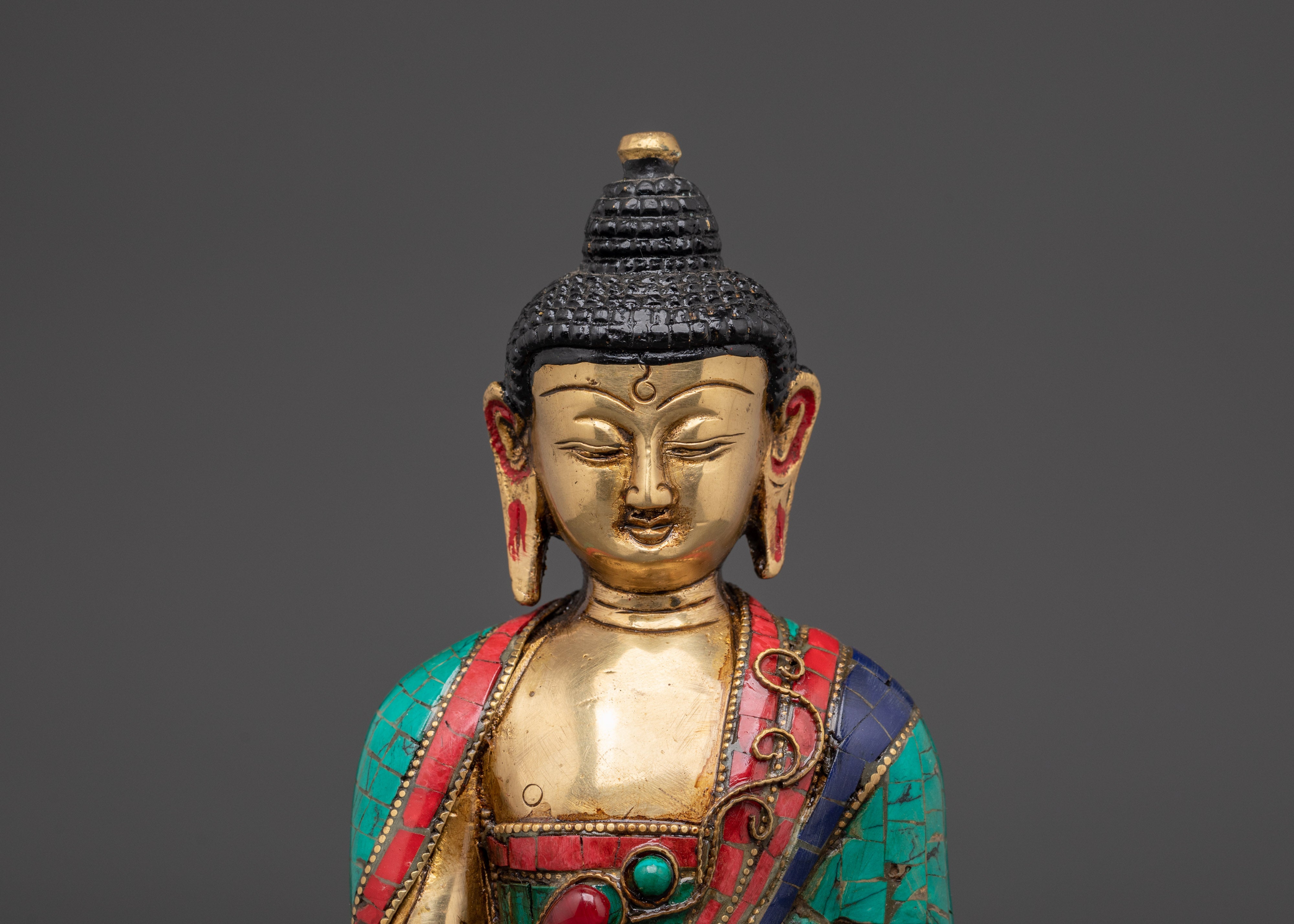 Enlightened Shakyamuni Buddha Figurine | Spiritual Buddha Statue for Meditation
