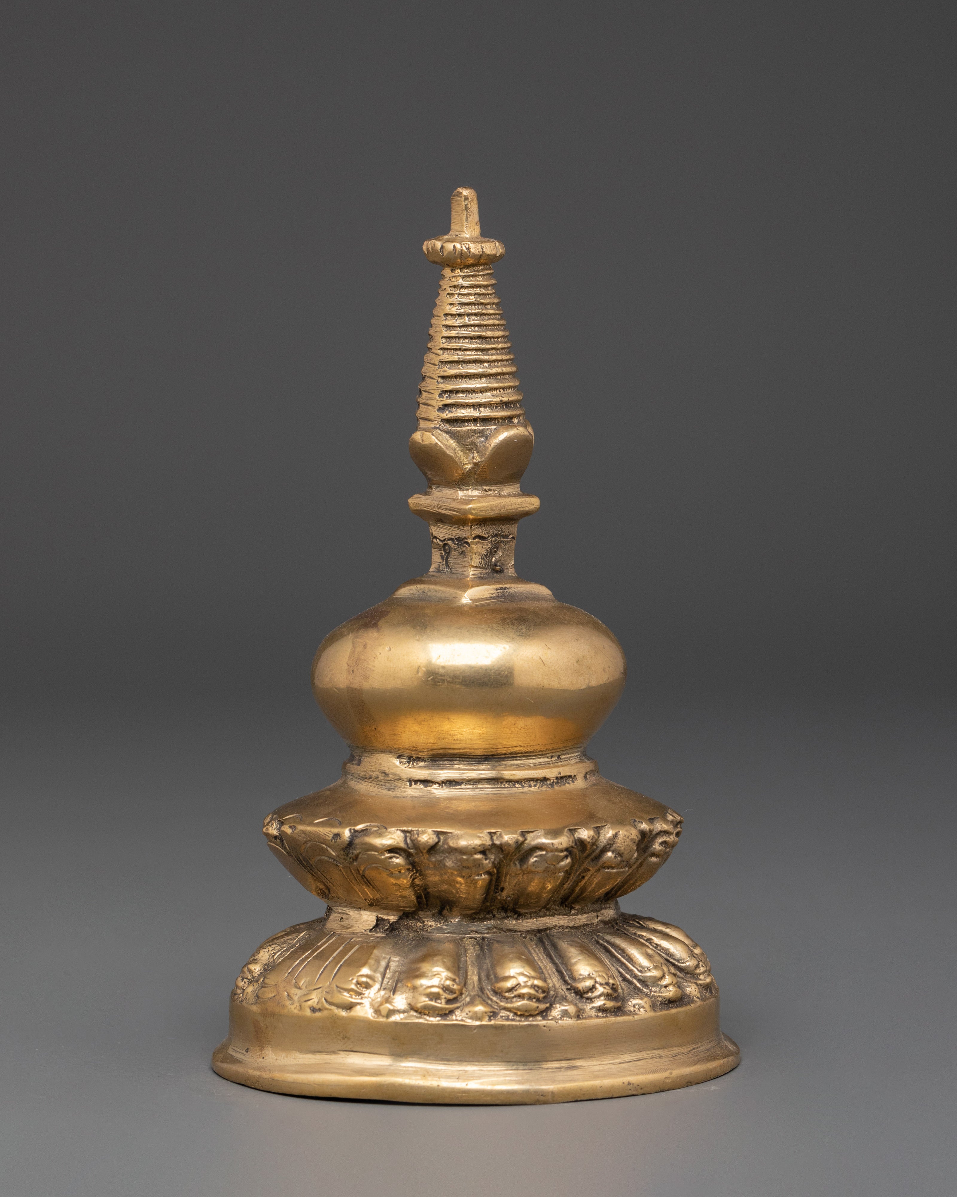 Handcrafted Himalayan Buddhist Stupa | Sacred Tibetan Sculpture for Spiritual Practice