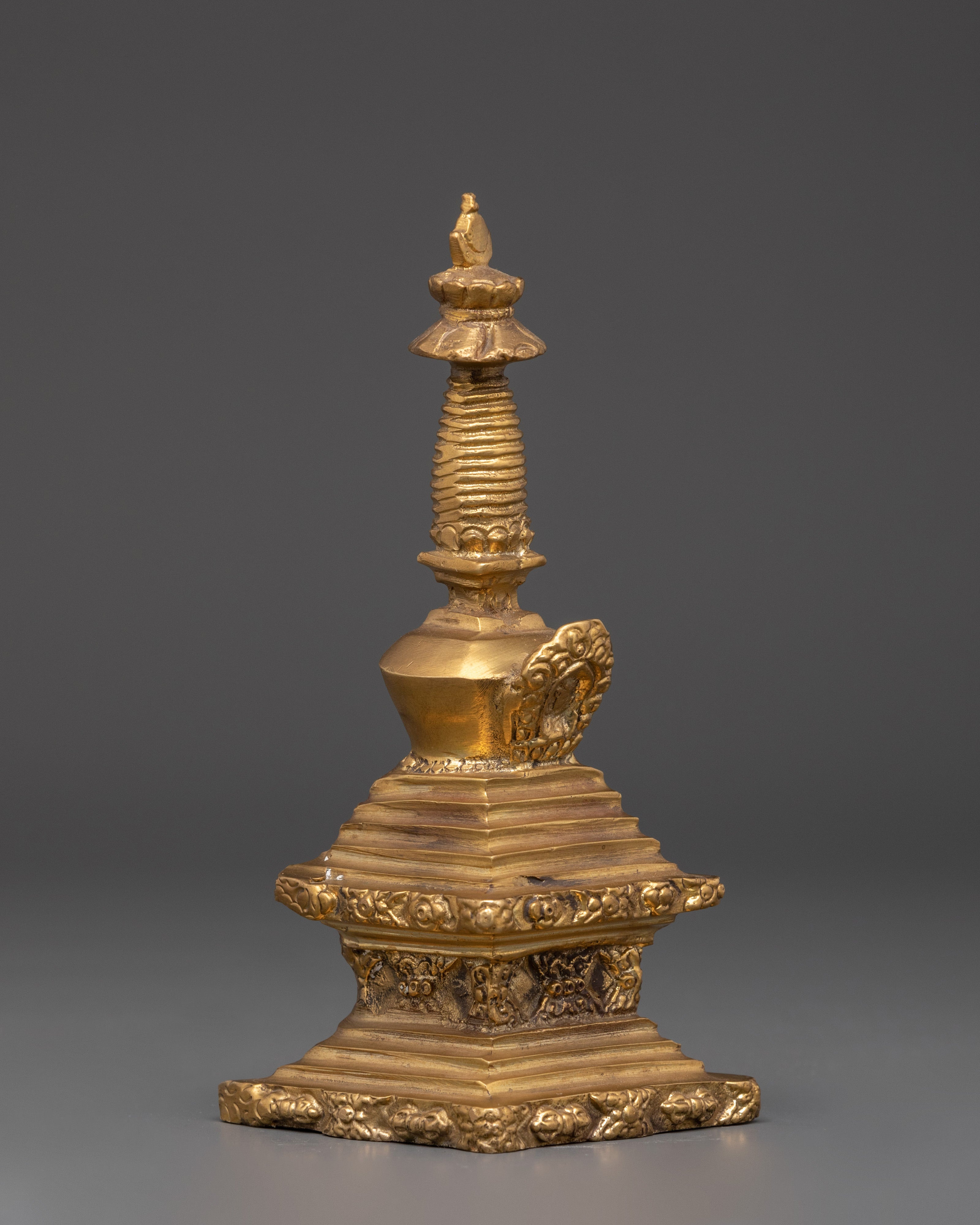 Handmade Buddhist Spiritual Stupa | Sacred Symbol of Enlightenment for Meditation