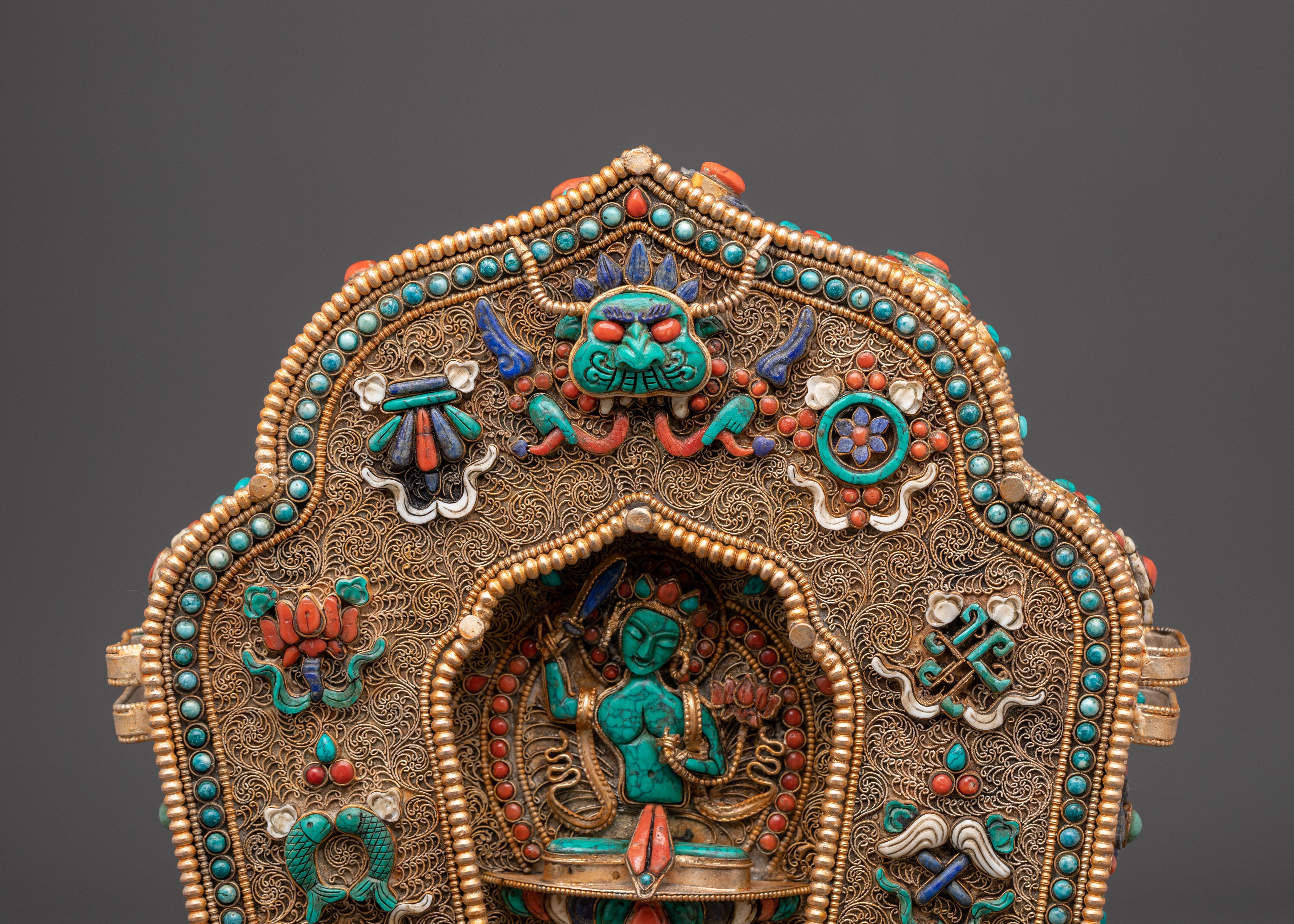 Ghau Box With Manjushri | Altar, and Meditation