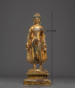 Handmade Maitreya Buddha Sculpture | Spiritual Buddha Figurine for Home Decor