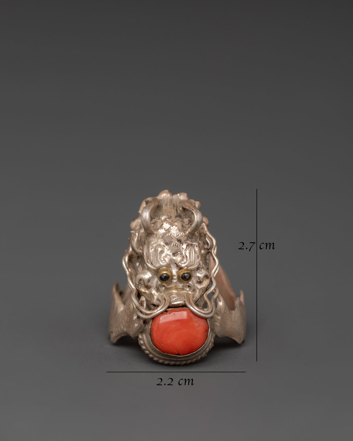 coral-silver-ring