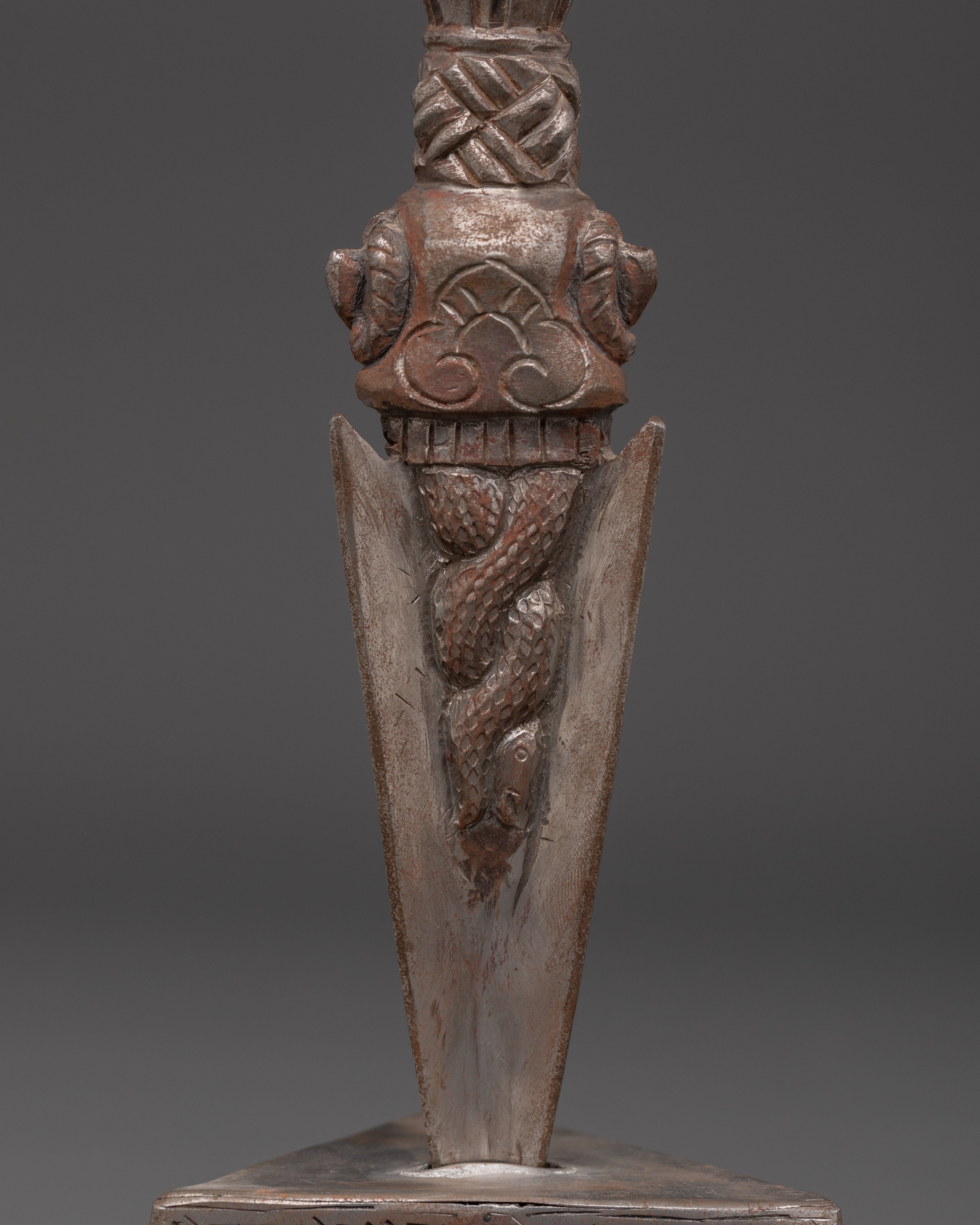 Authentic Traditional Phurba |  Iron Ritual Dagger for Spiritual Practices