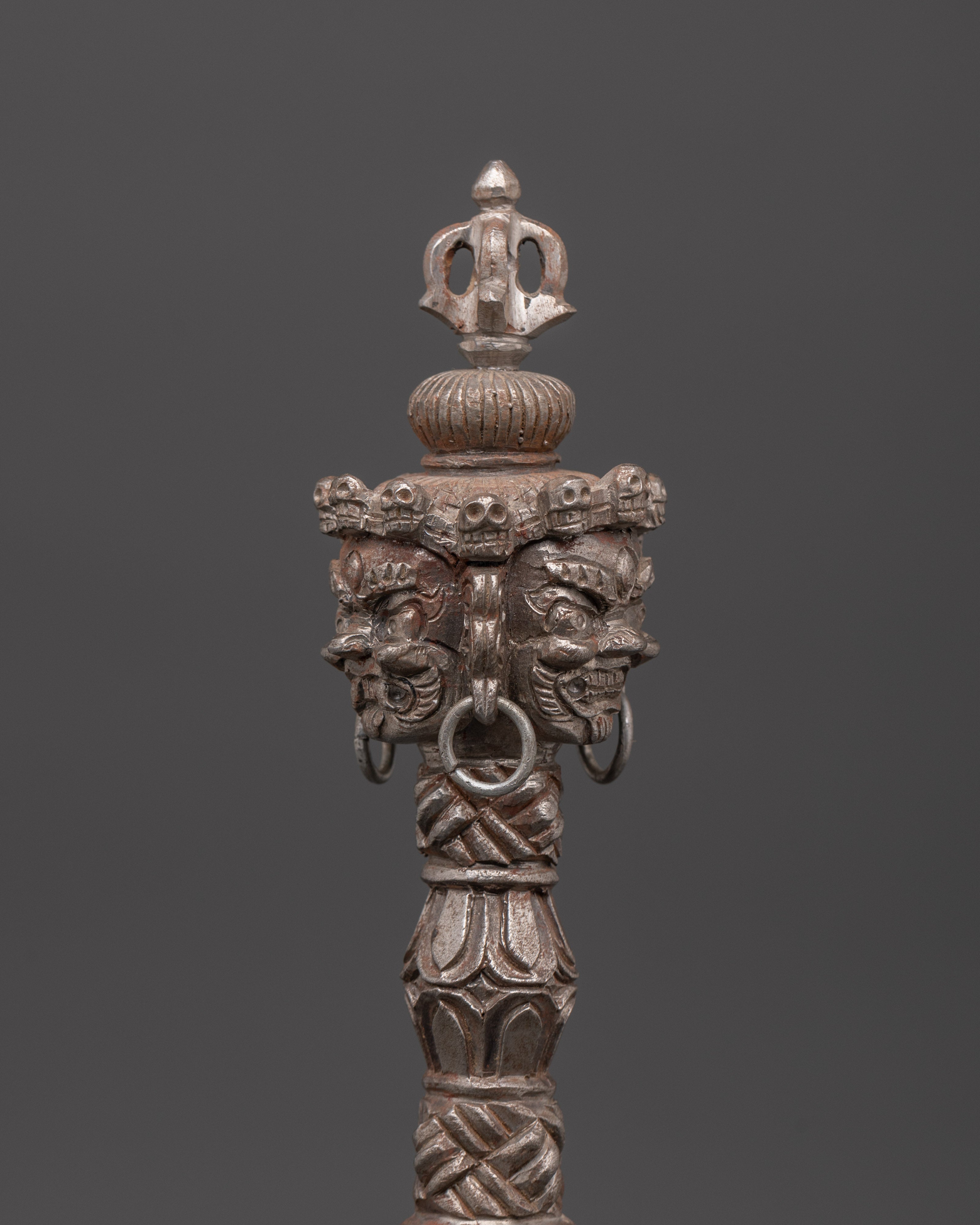 Authentic Traditional Phurba |  Iron Ritual Dagger for Spiritual Practices