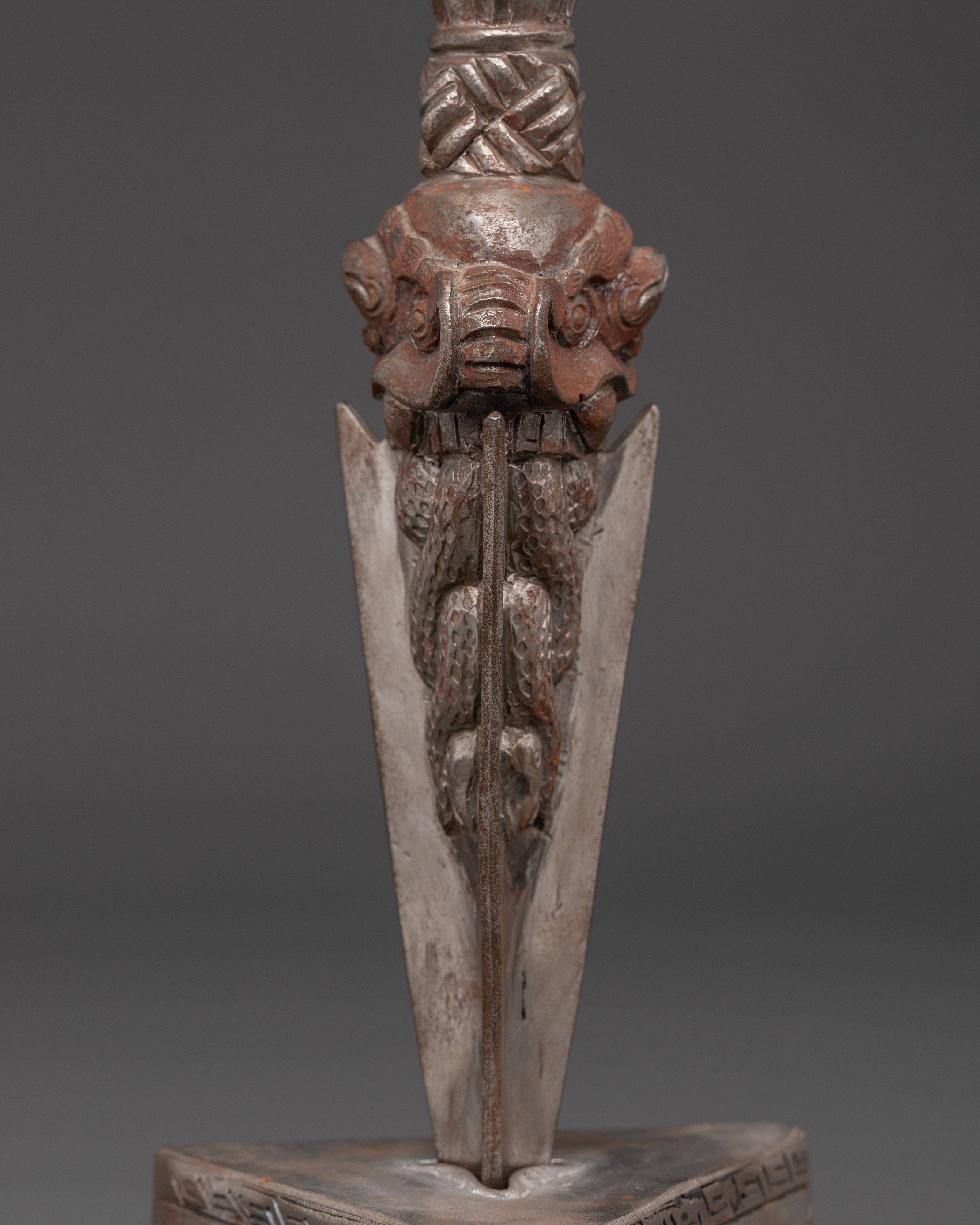Authentic Traditional Phurba |  Iron Ritual Dagger for Spiritual Practices