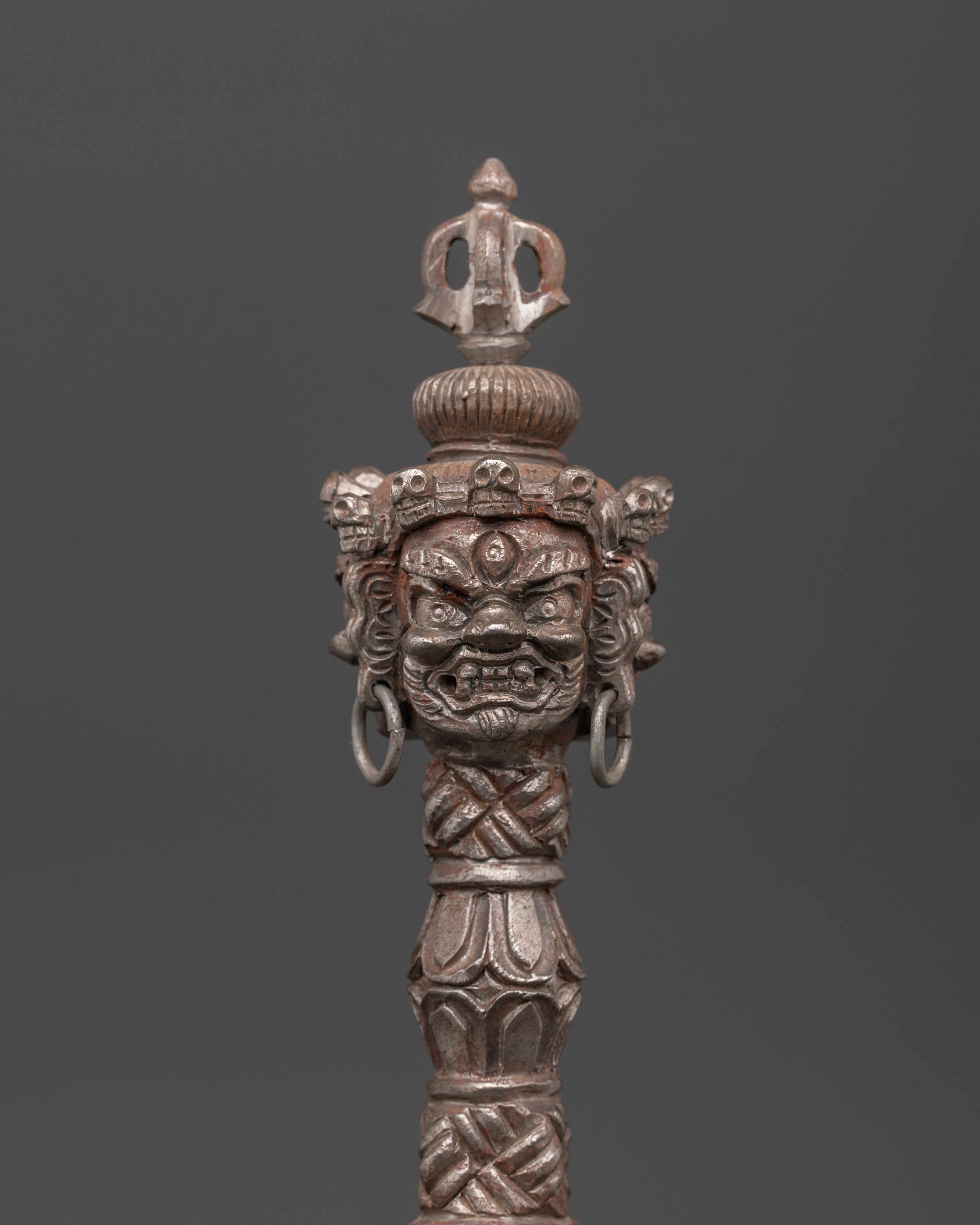 Authentic Traditional Phurba |  Iron Ritual Dagger for Spiritual Practices