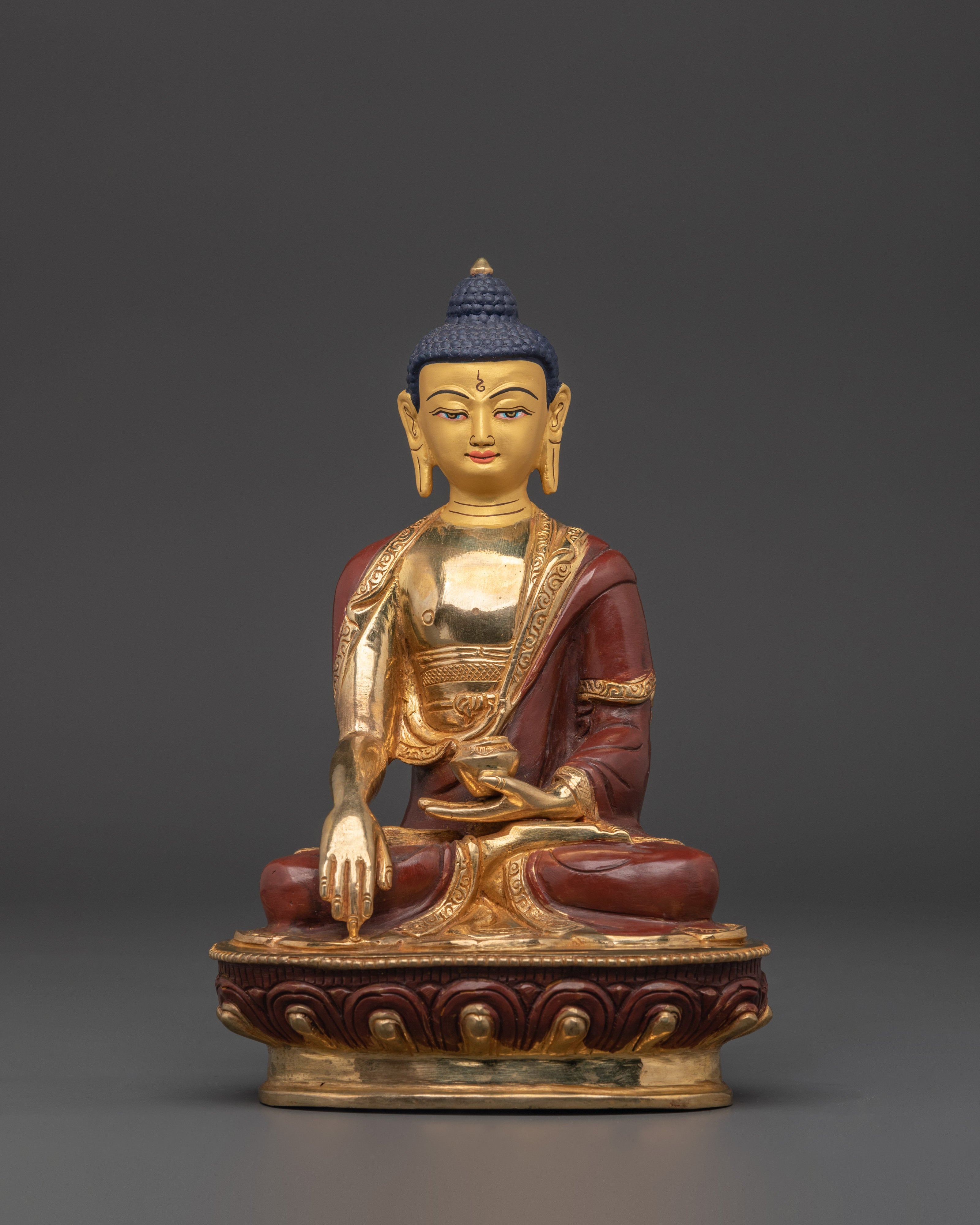 Buddhist Ghau Box with Shakyamuni Buddha |  Spiritual Protection and Meditation