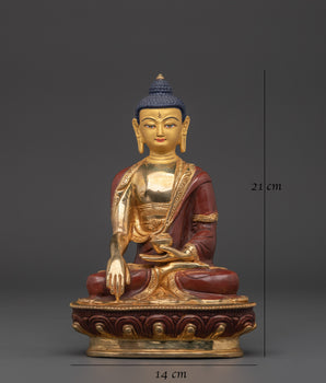 Shakyamuni Buddha Tibetan Zen Decor | Symbol of Peace and Enlightenmet