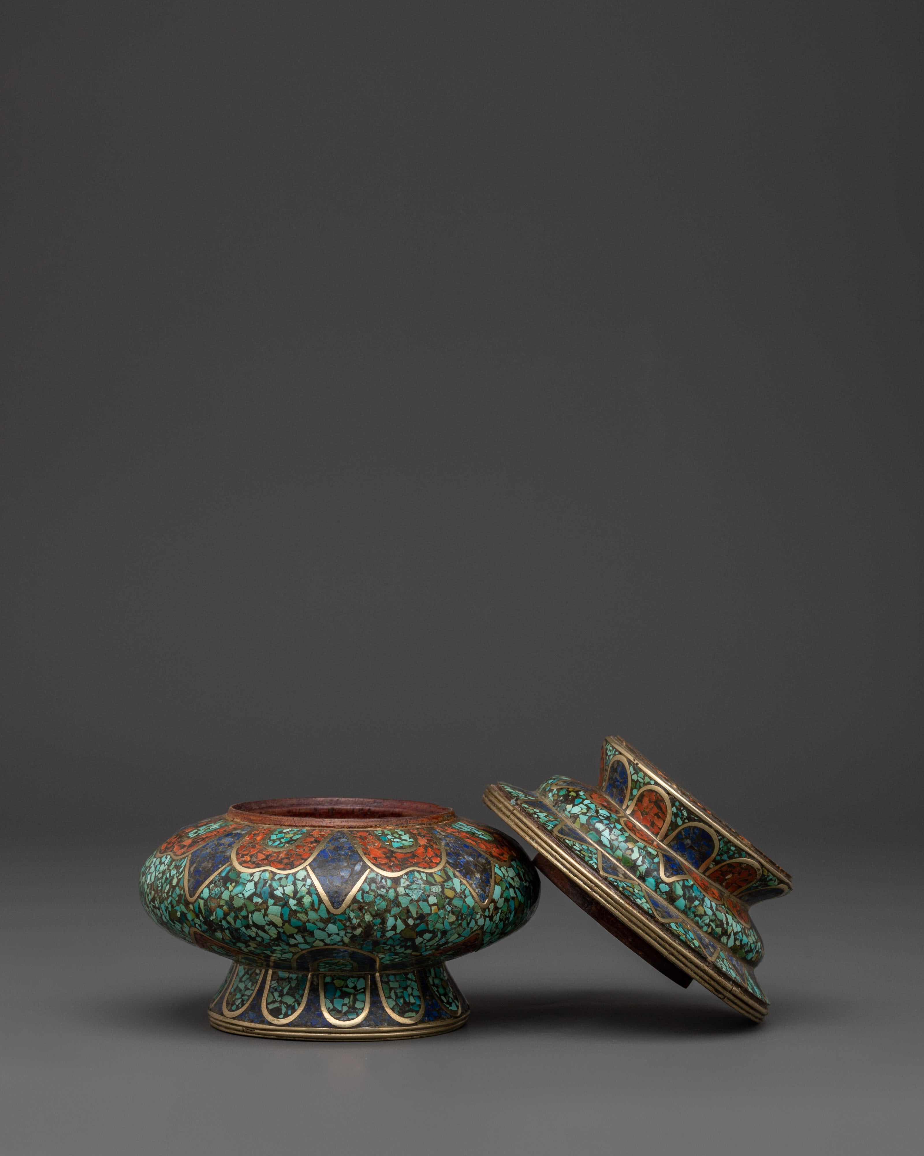 Religious Ritual Rice Pot |  Buddhist Offerings Vessel