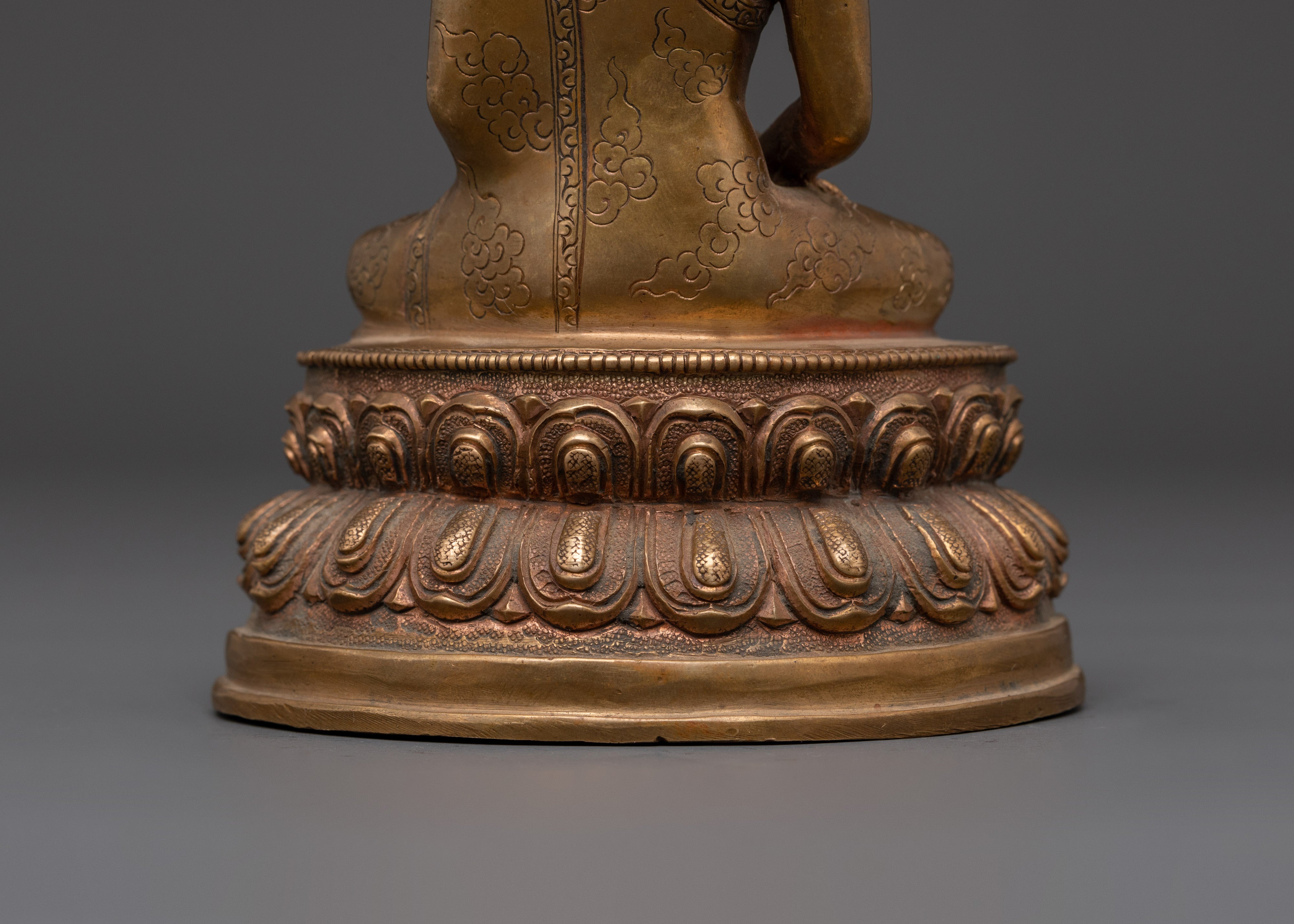 Copper Amitabha Buddha Figurine | Handcrafted Tibetan Buddha Statue