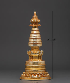 Tibetan Stupa for Altar | Spiritual Meditation Decor