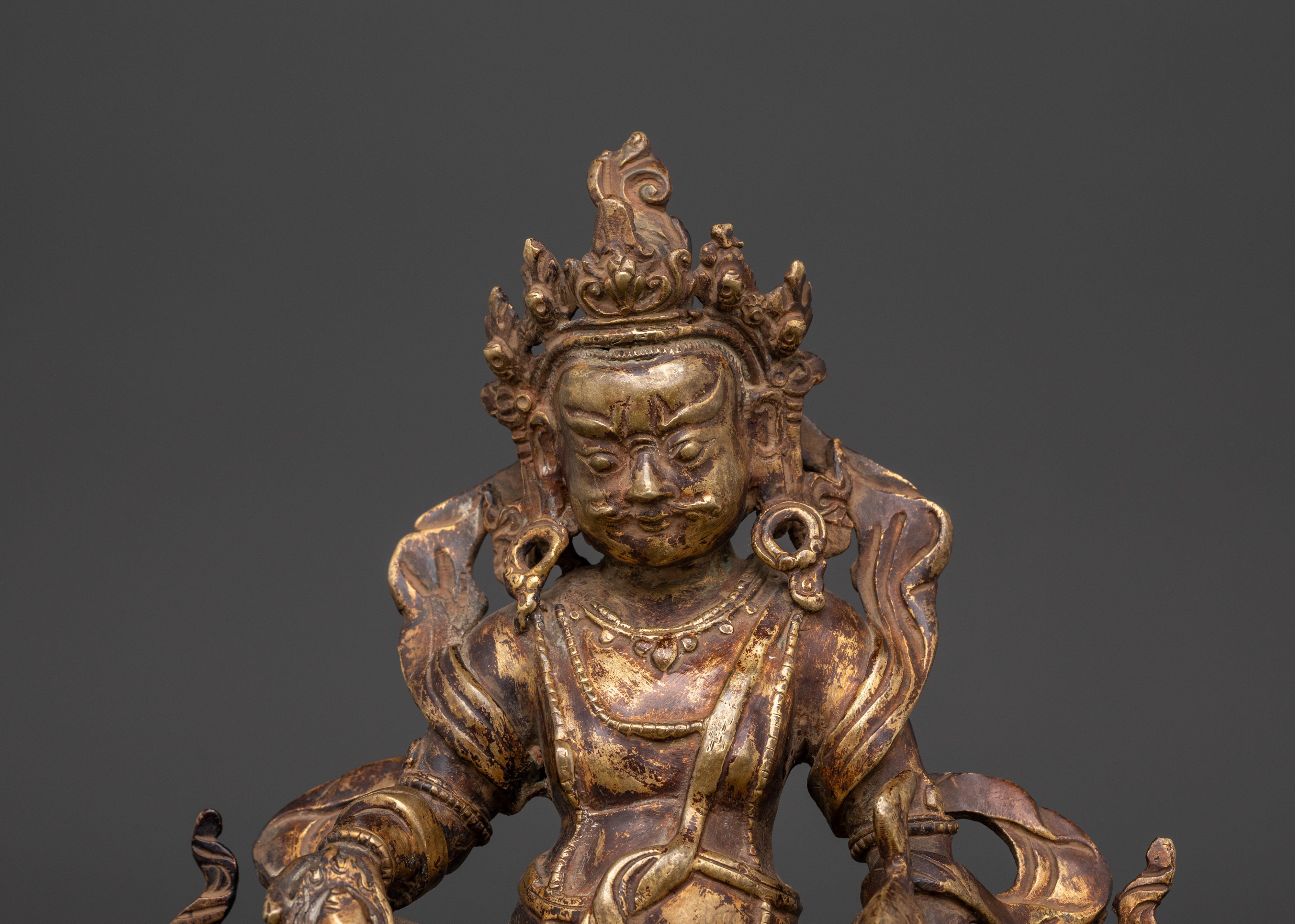 Dzambhala Copper Statue | Tibetan Wealth Deity
