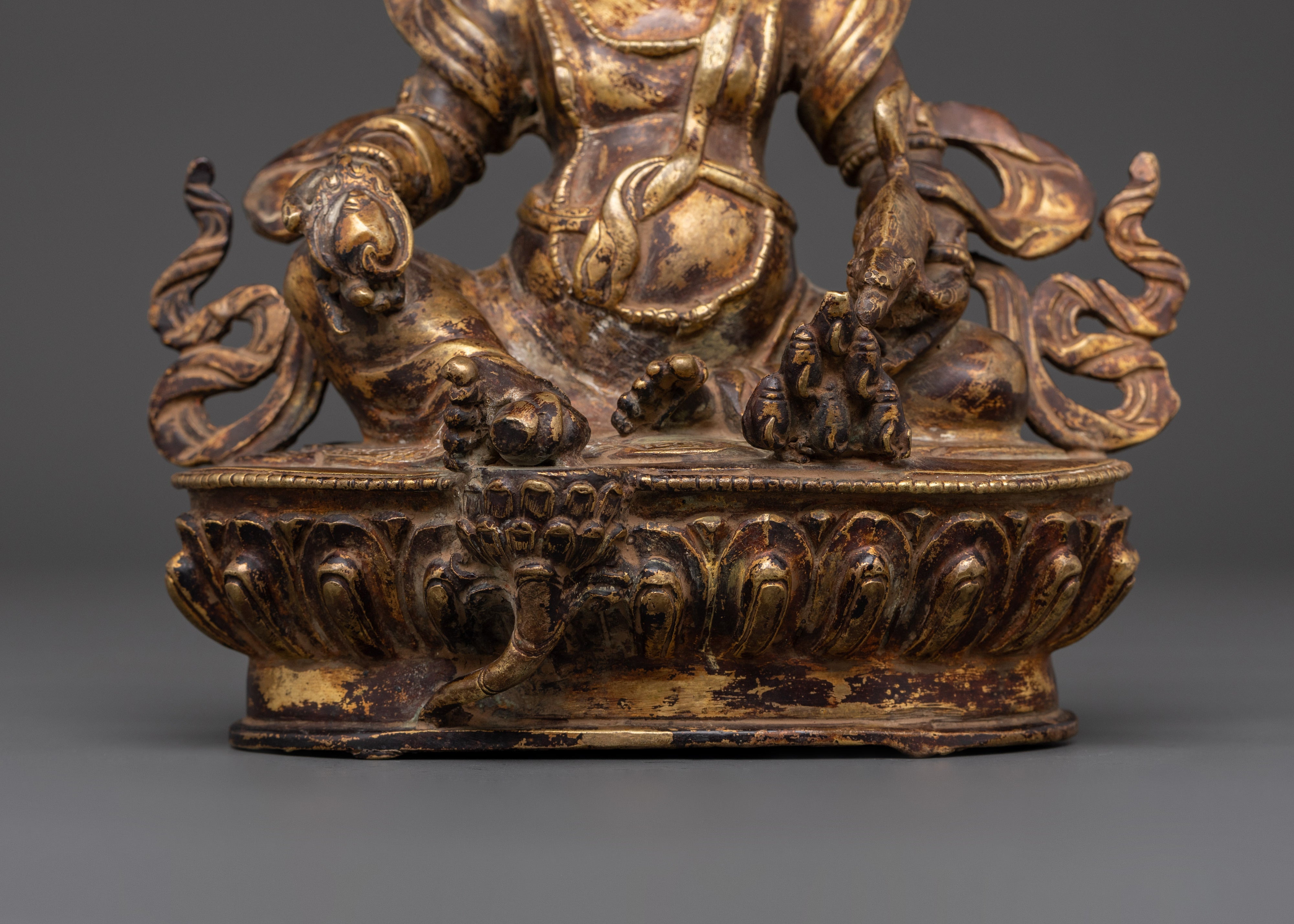 Dzambhala Copper Statue | Tibetan Wealth Deity