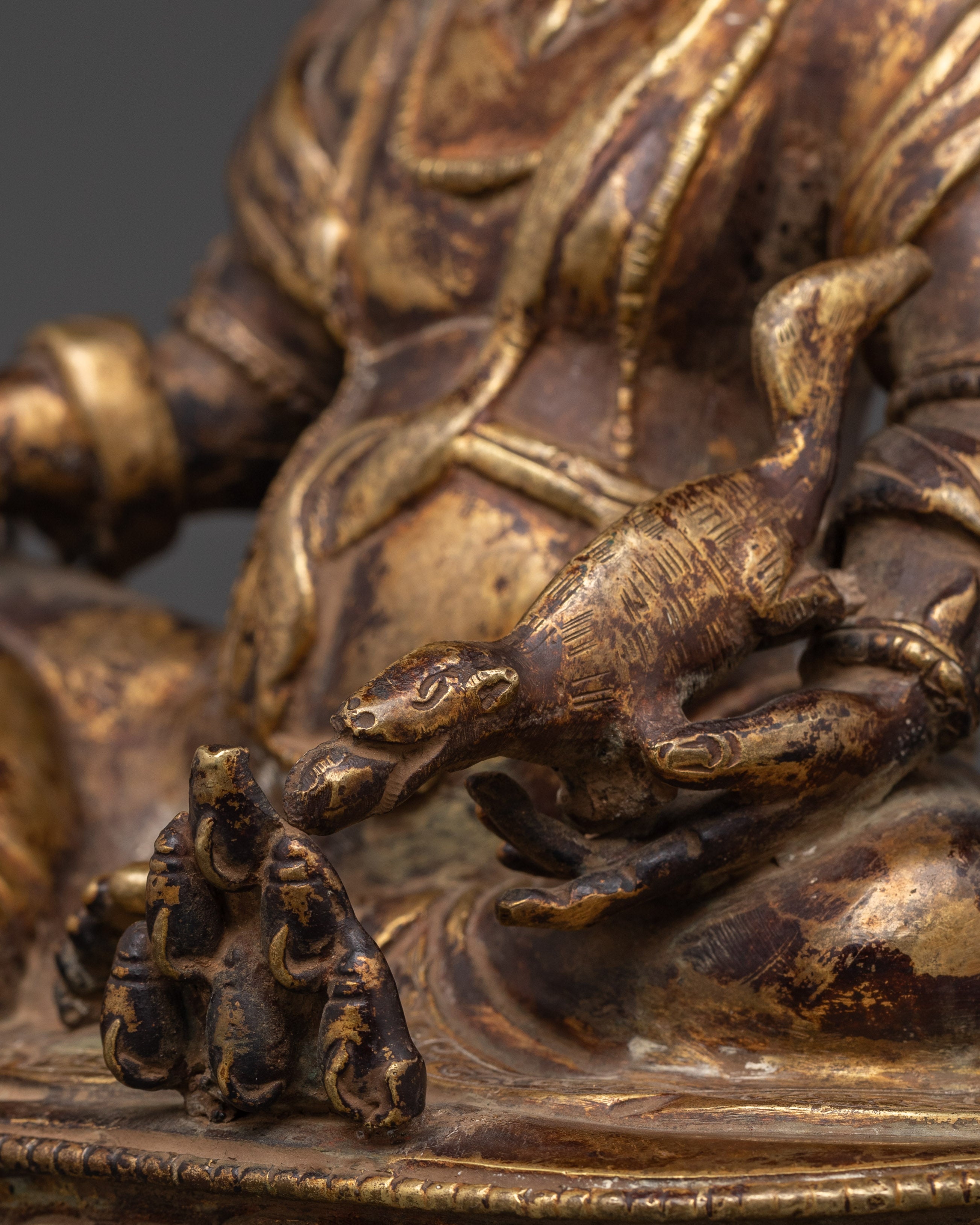 Dzambhala Copper Statue | Tibetan Wealth Deity