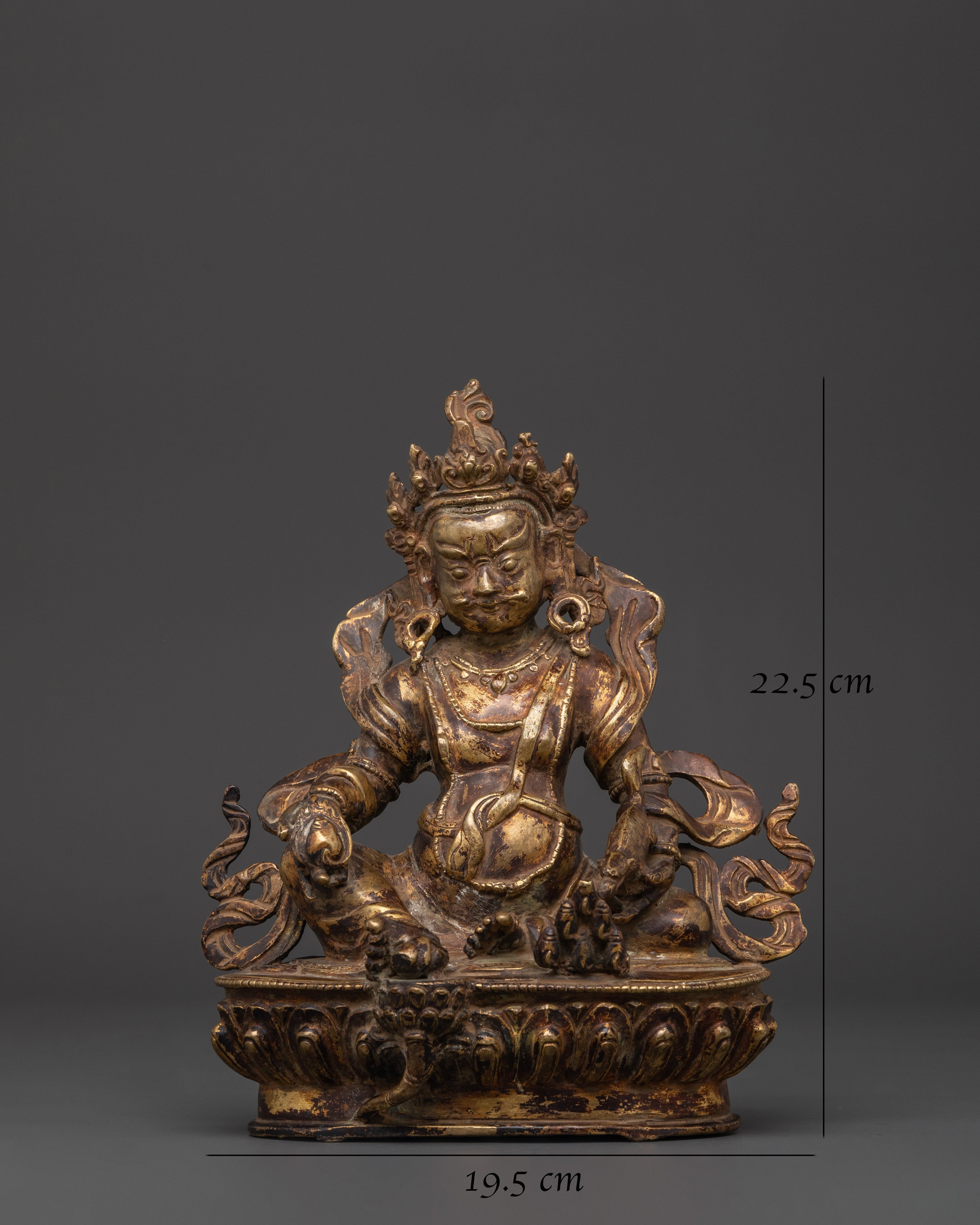 Dzambhala Copper Statue | Tibetan Wealth Deity