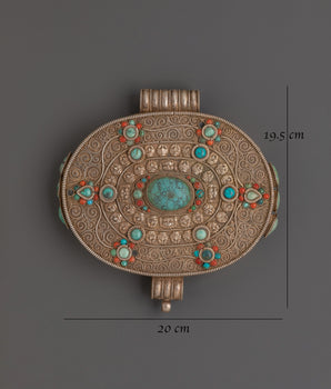 Silver Plated Ghau Box Locket | Altar and Ritual Storage