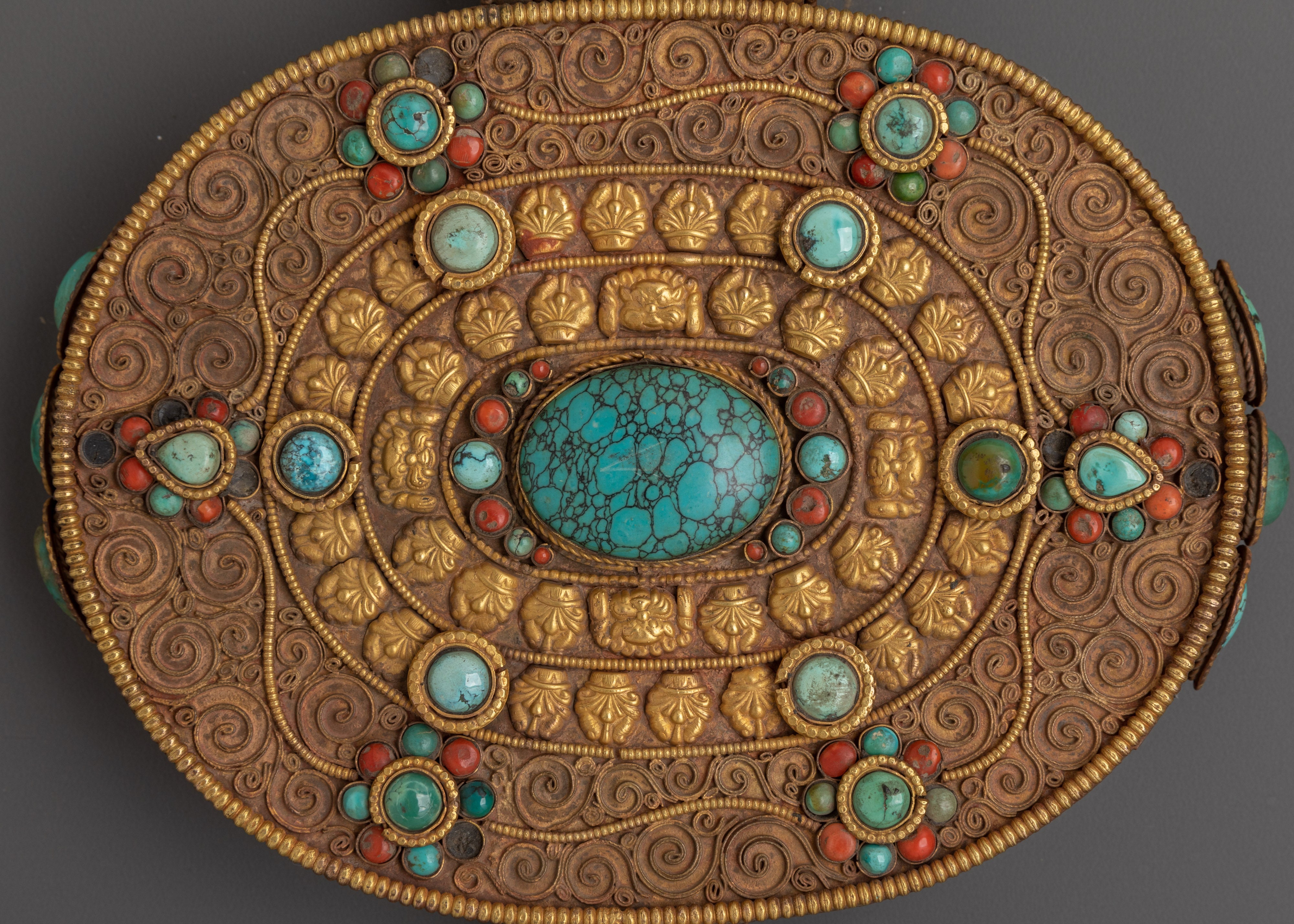 Gold Plated Ghau Box Locket | | Handcrafted Tibetan Spiritual Locket