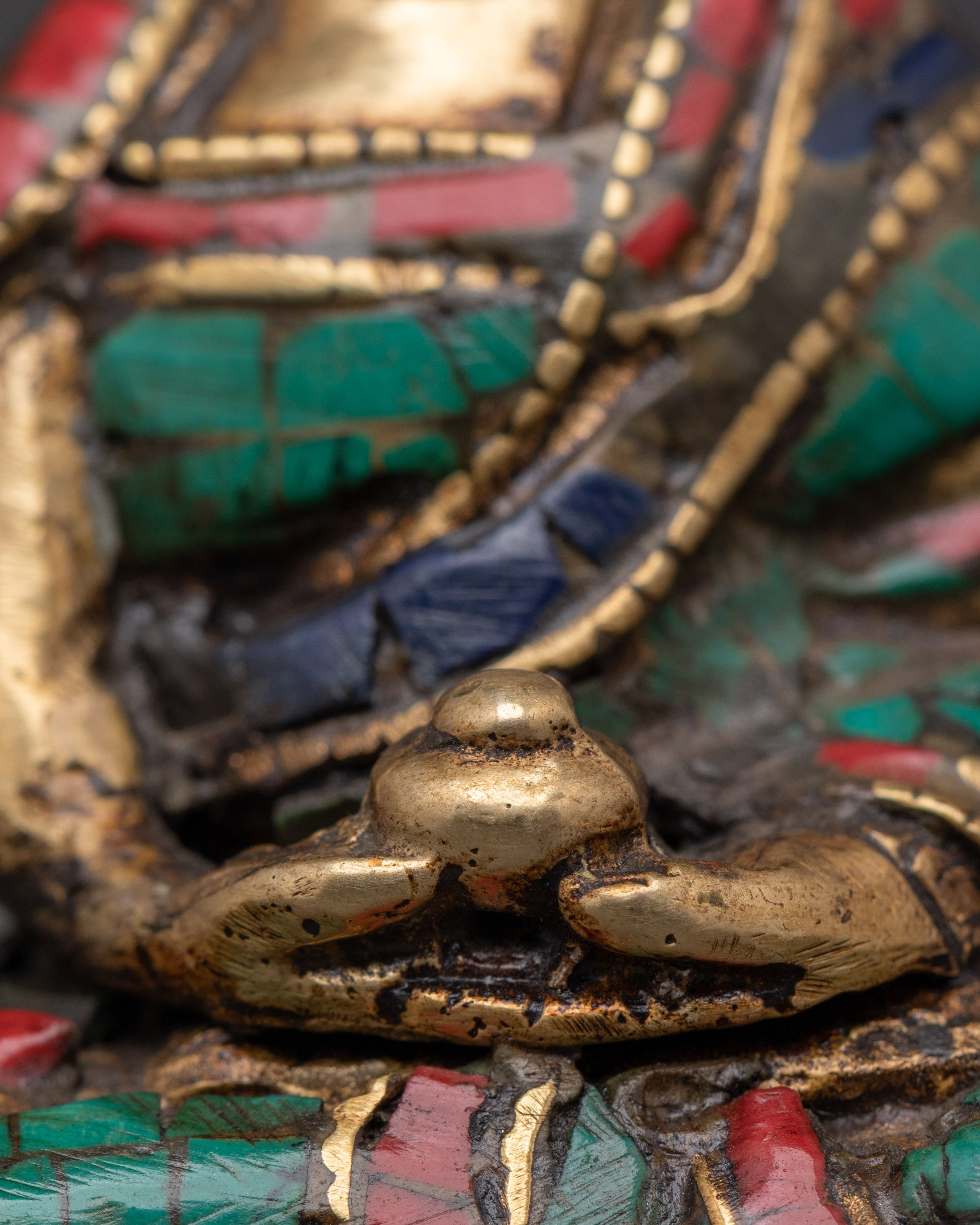 Amitabha Figurine | Handcrafted Brass Statue for Altar and Meditation