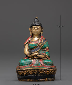 Amitabha Figurine | Handcrafted Brass Statue for Altar and Meditation
