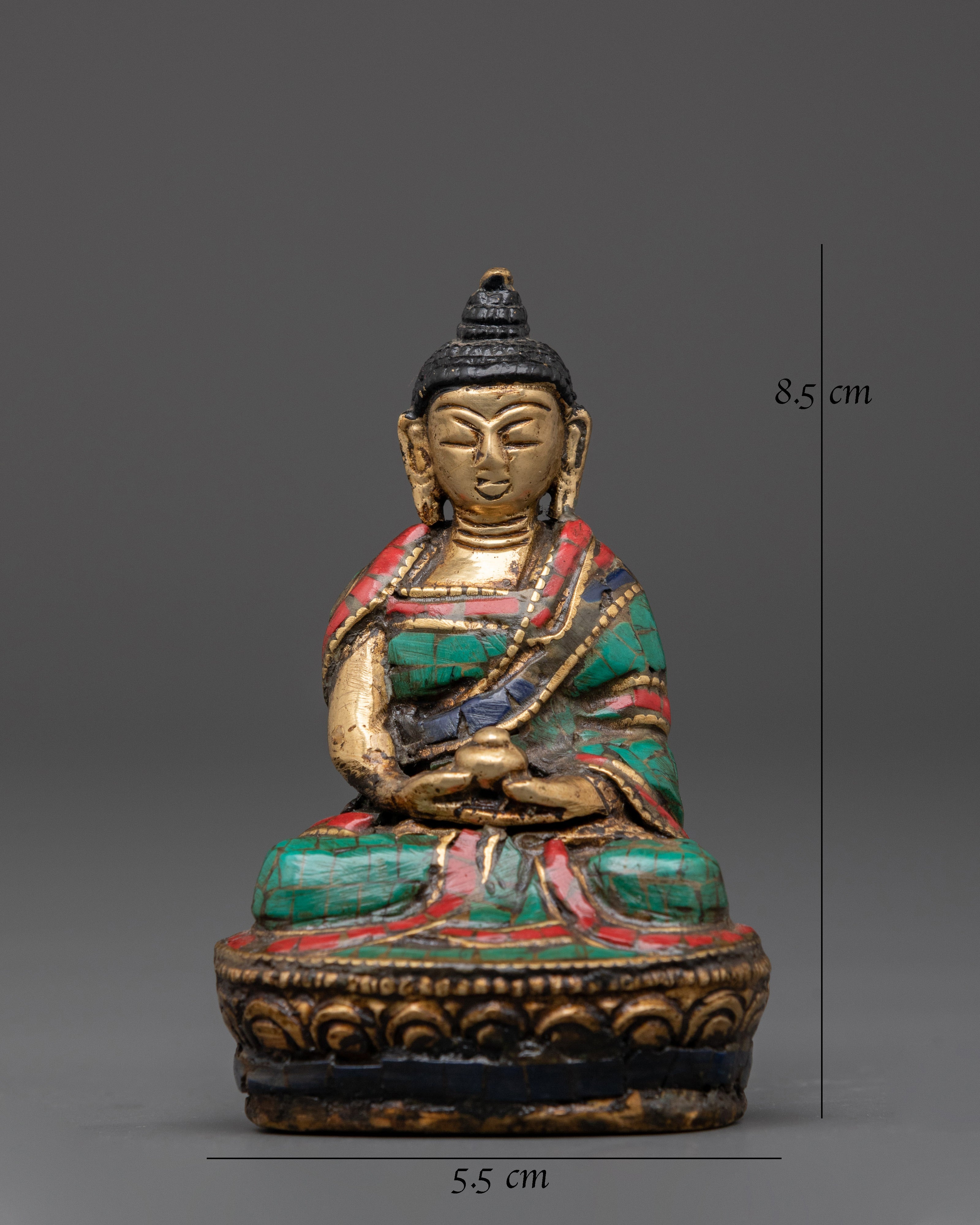 Amitabha Figurine | Handcrafted Brass Statue for Altar and Meditation