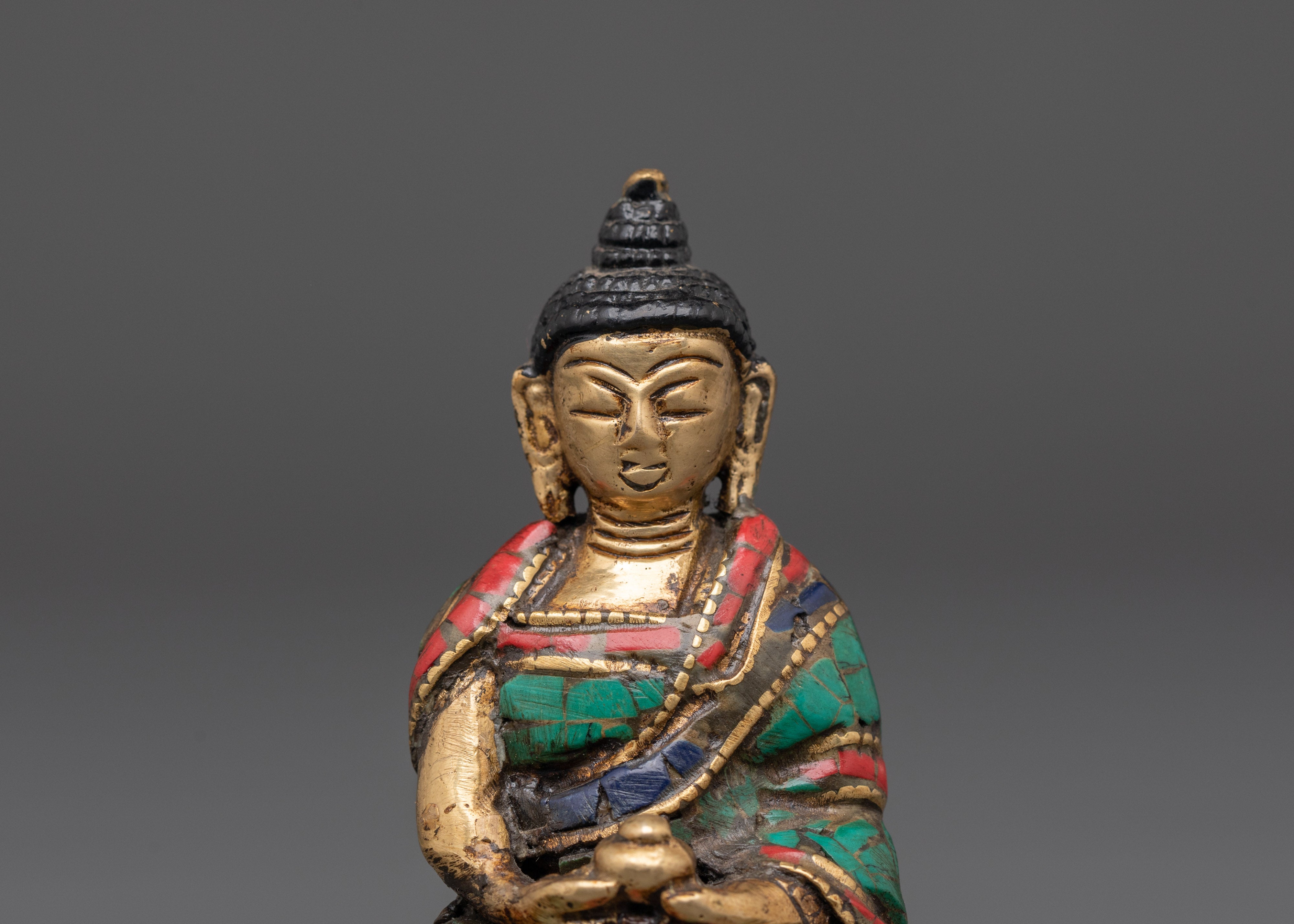 Amitabha Figurine | Handcrafted Brass Statue for Altar and Meditation