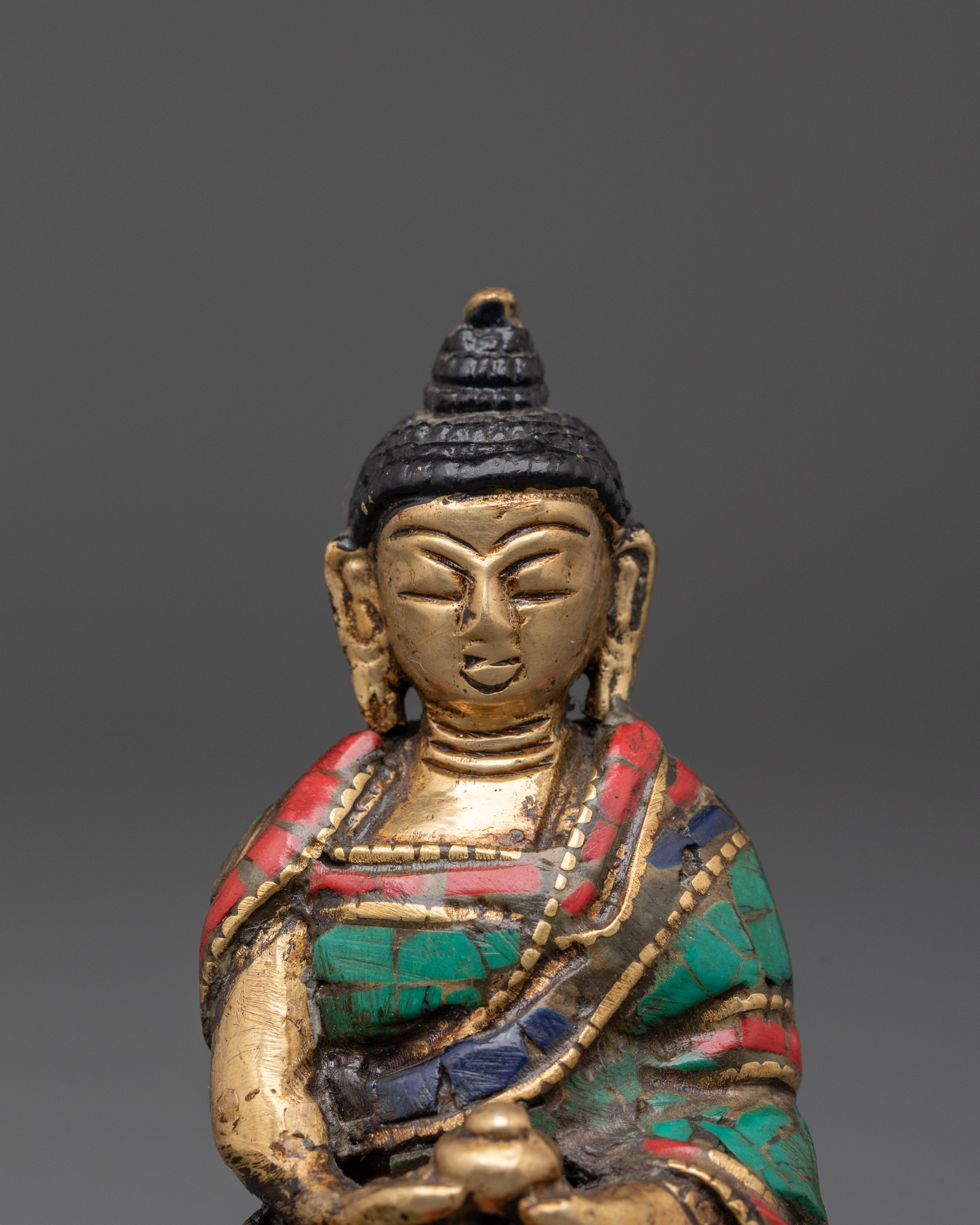 Amitabha Figurine | Handcrafted Brass Statue for Altar and Meditation