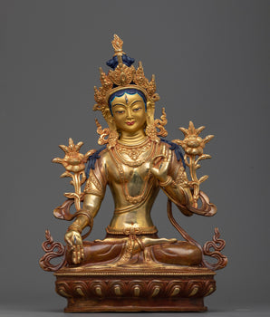 Female Goddess White Tara Statue