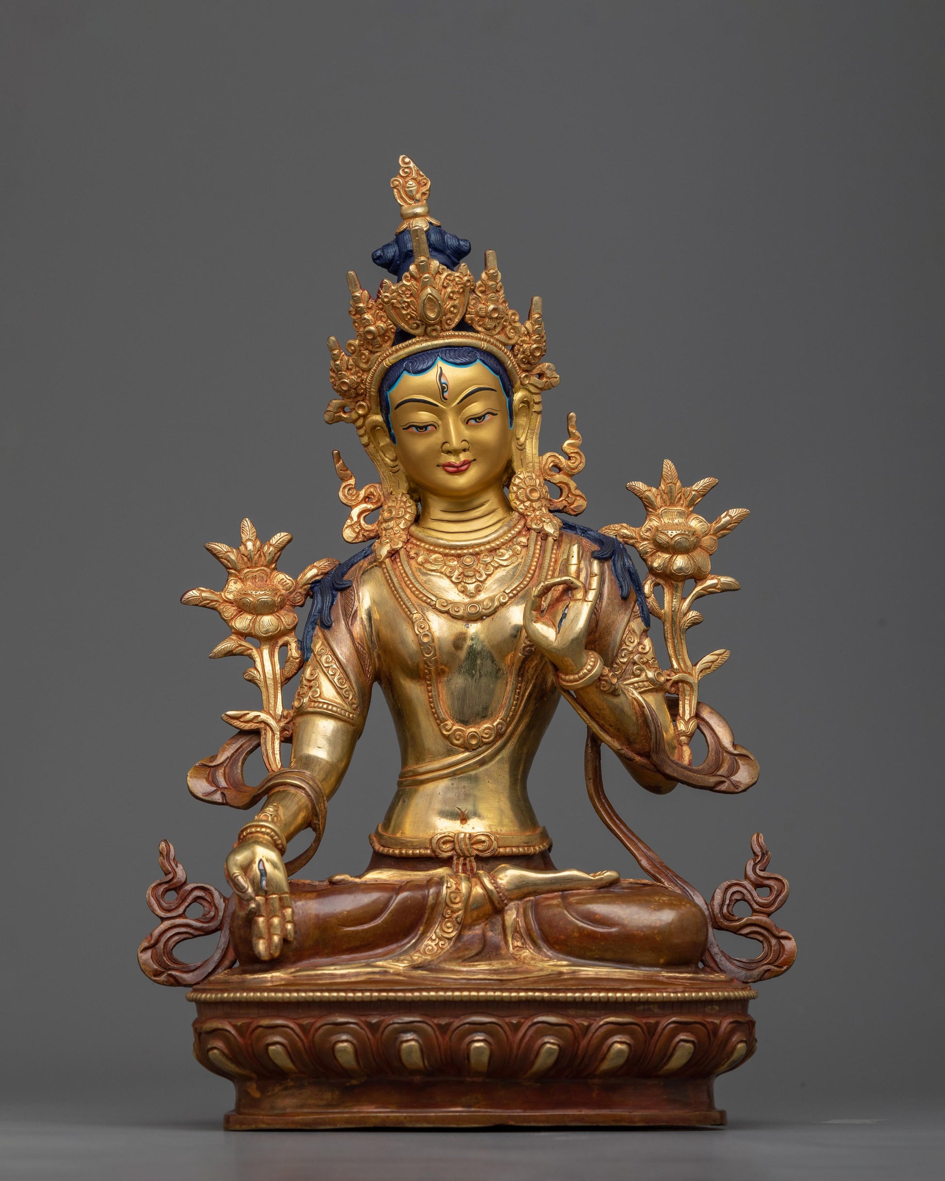 Female Goddess White Tara Statue