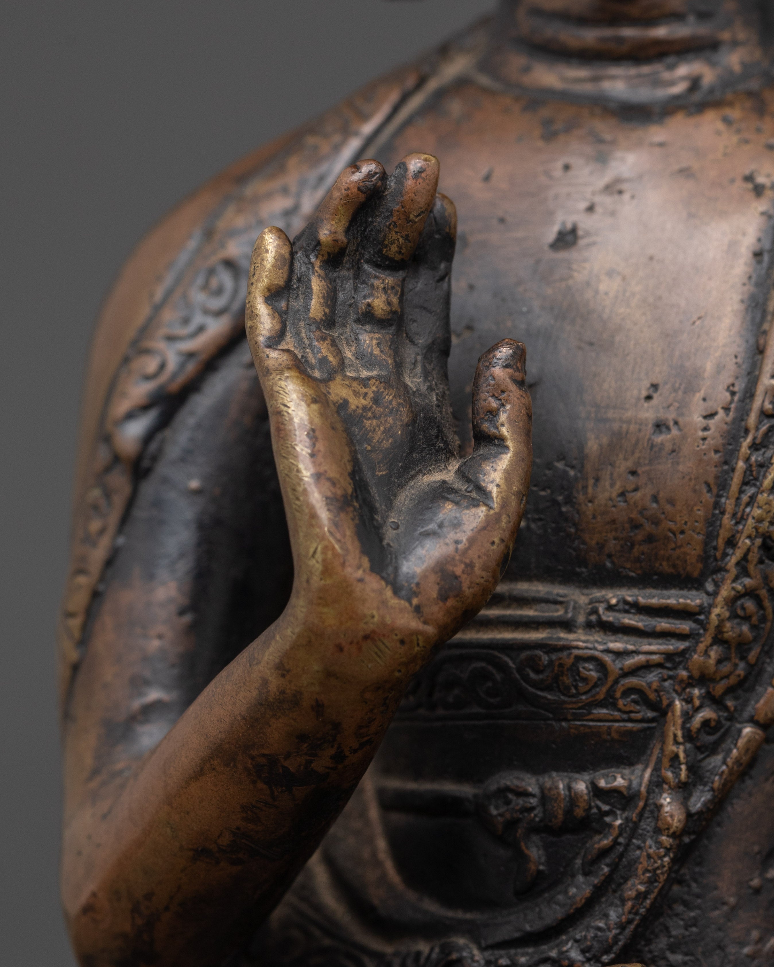 Handmade Tibetan Statue Amogasiddhi | Home Decor
