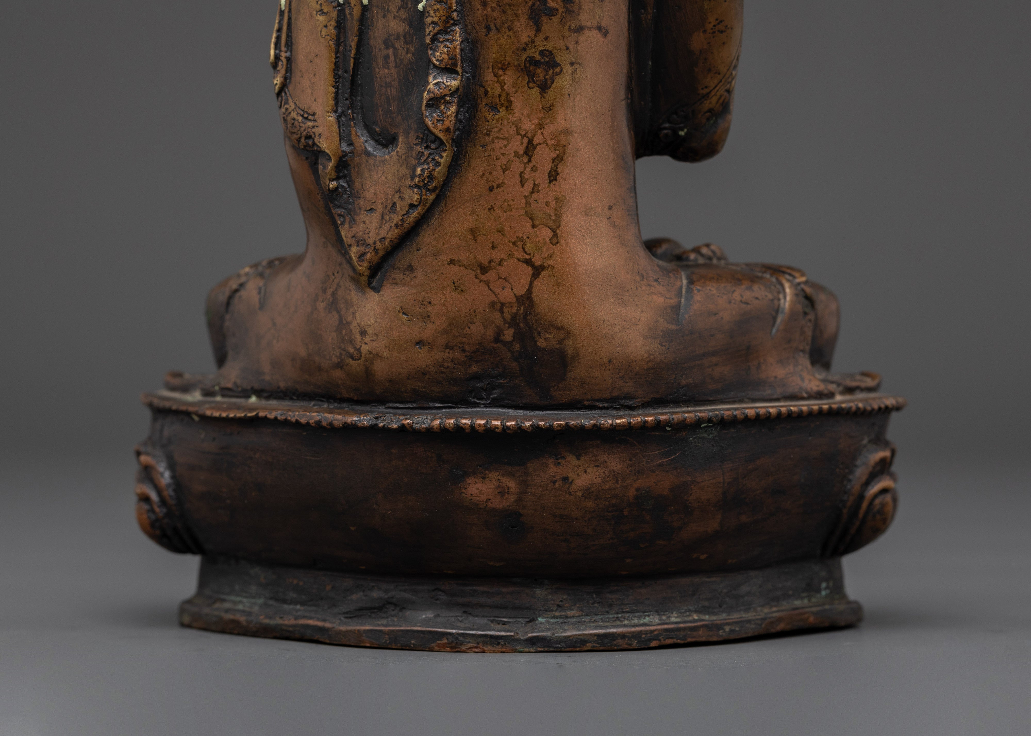 Handmade Tibetan Statue Amogasiddhi | Home Decor