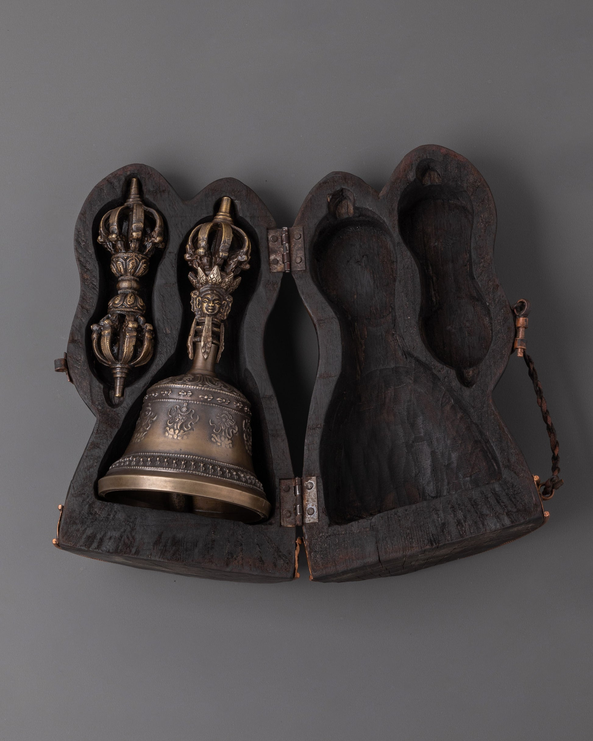 Brass Vajra And Bell With Cover