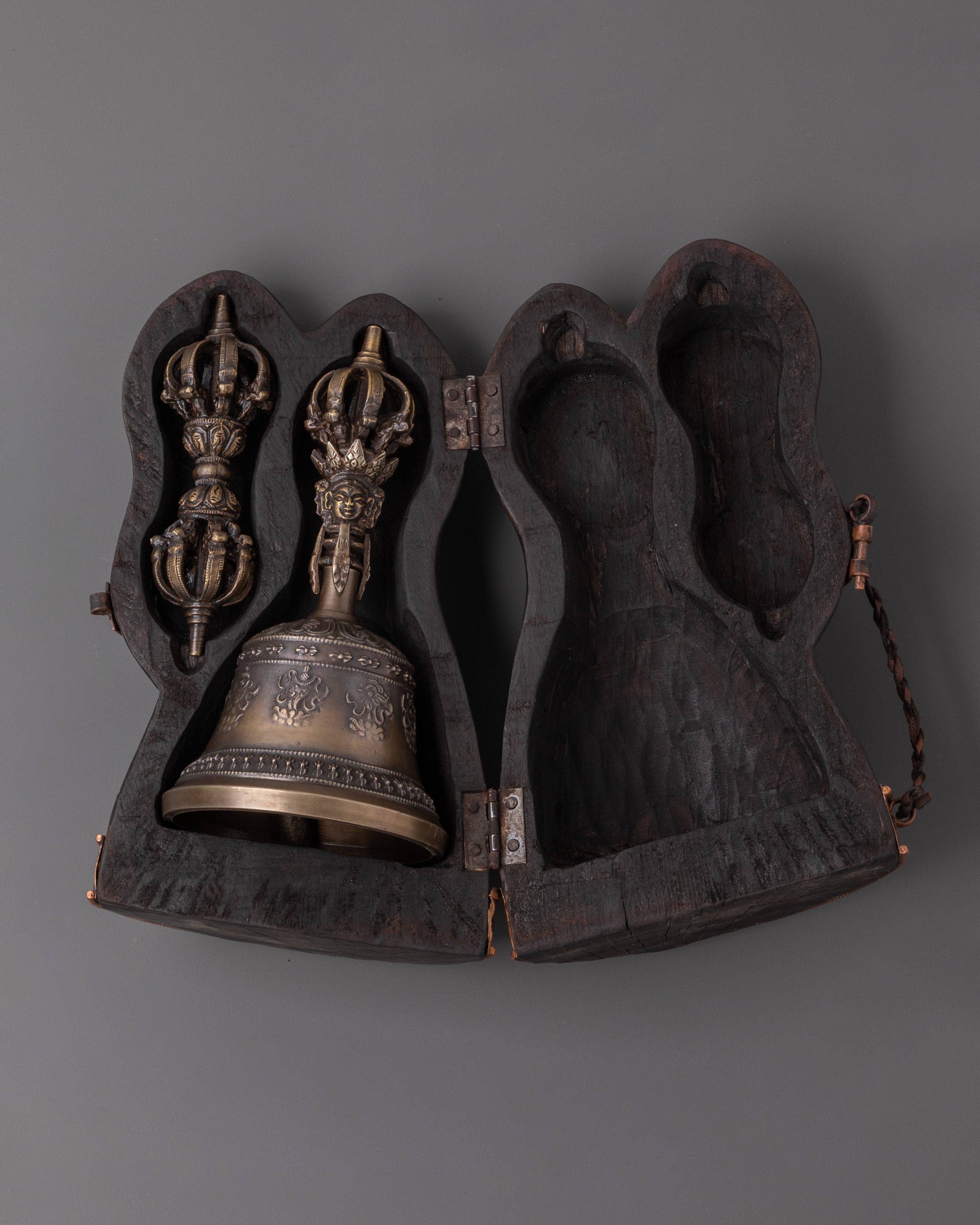 Brass Vajra And Bell With Cover