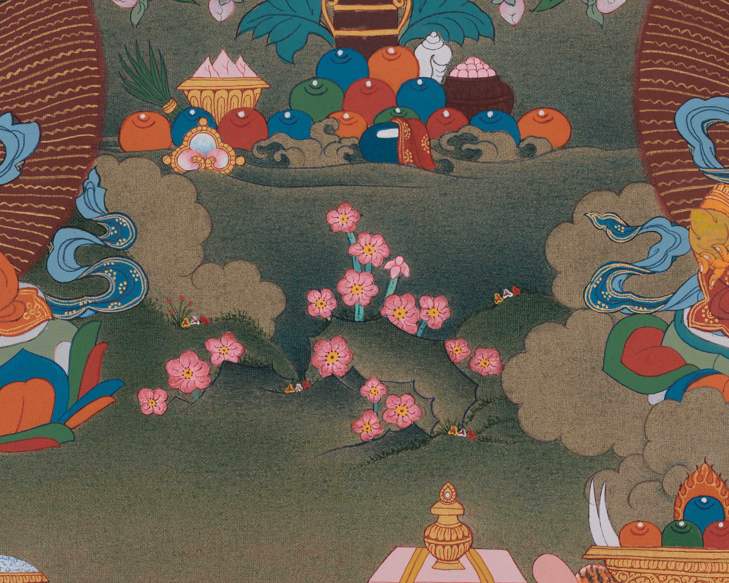 Manjushri Sword of Wisdom Thangka | Protector Deity