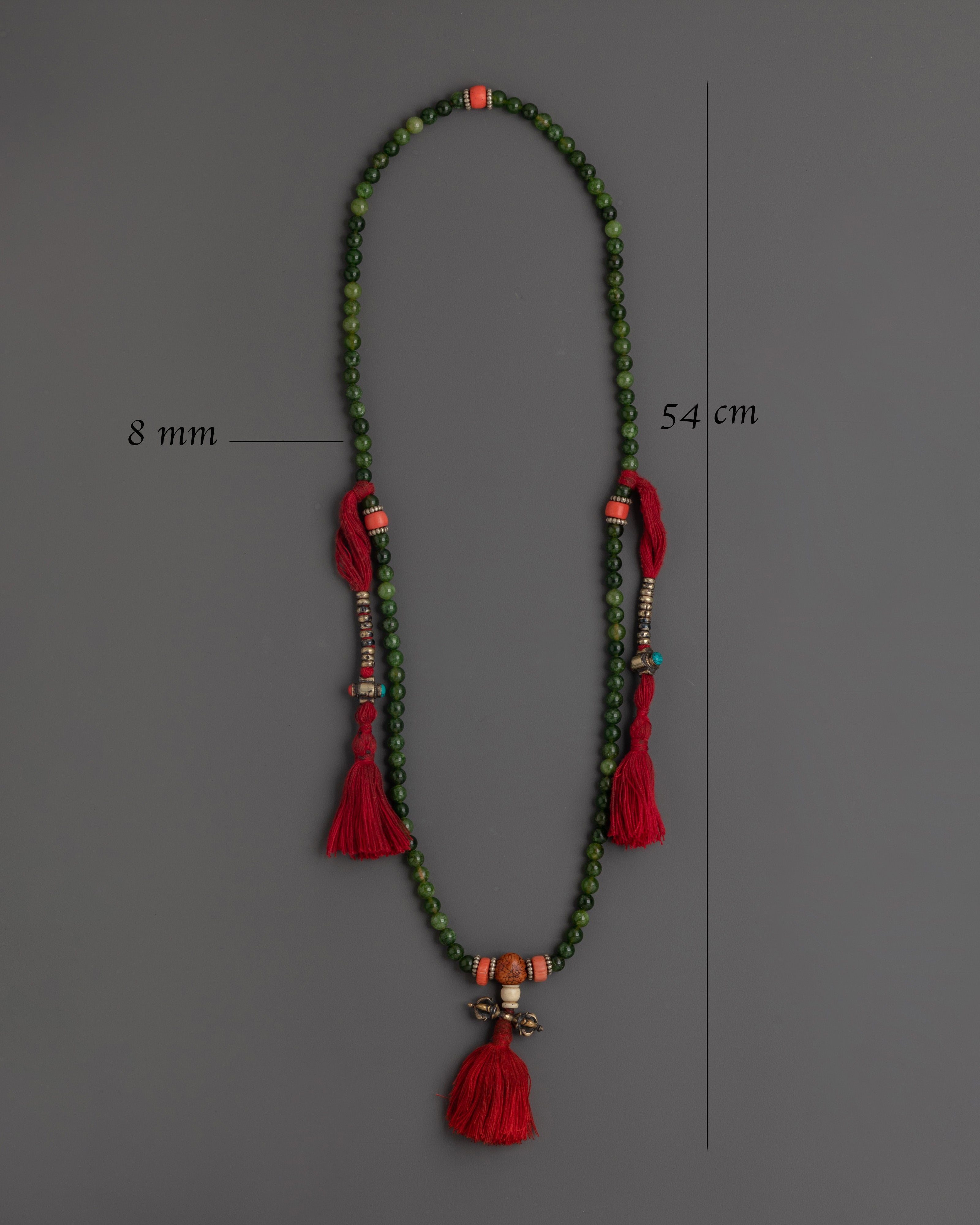Meditation Mala With Jade |  Spiritual Prayer Beads for Healing