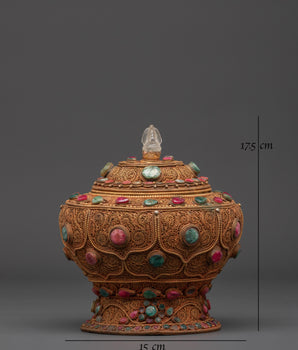 Rice Pot for Altar | Tibetan Meditation Decor