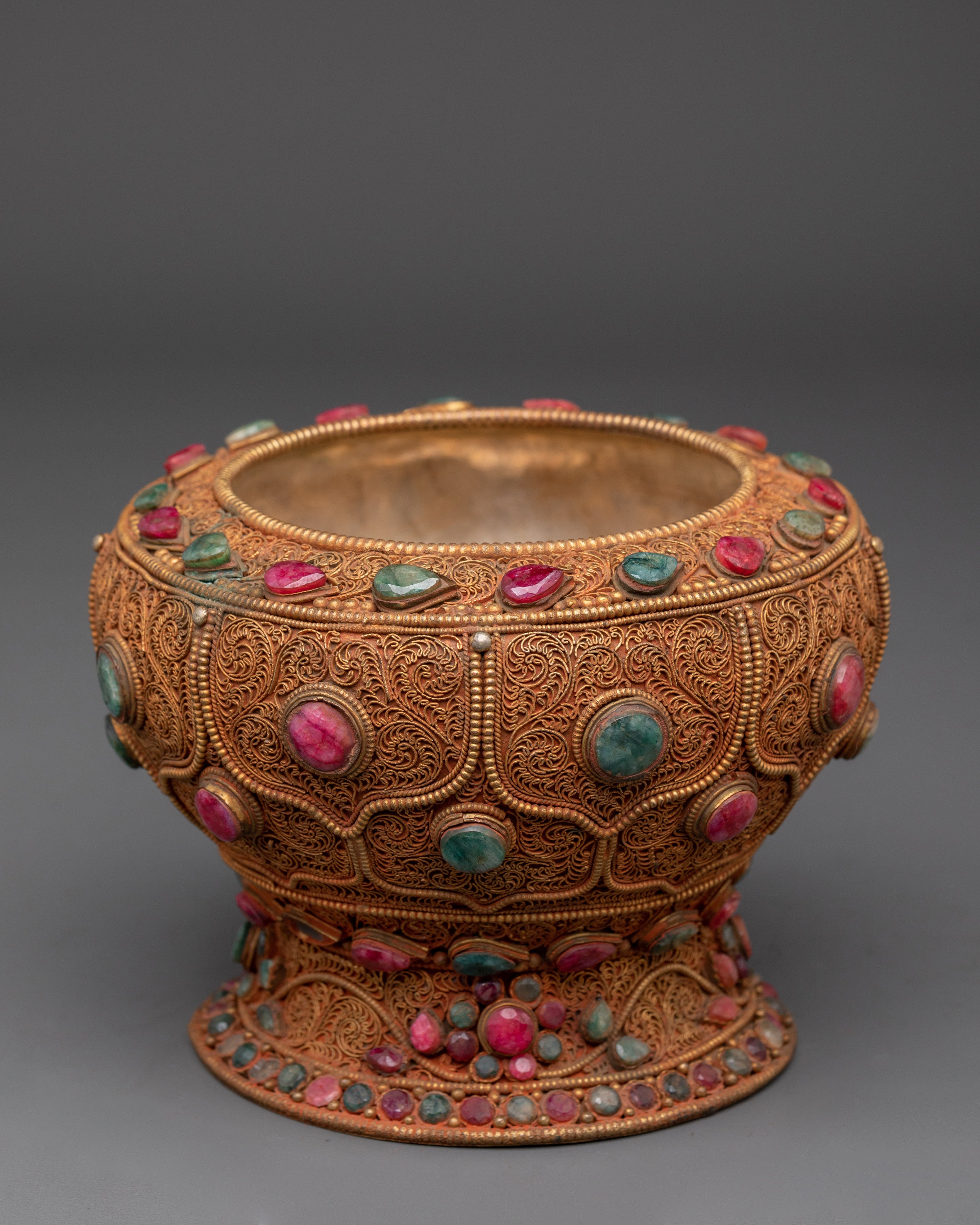 Rice Pot for Altar | Tibetan Meditation Decor