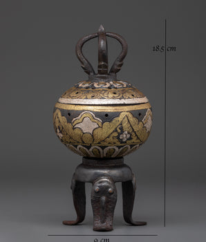 Sacred Incense Burner | Metalwork with Intricate Sacred Design