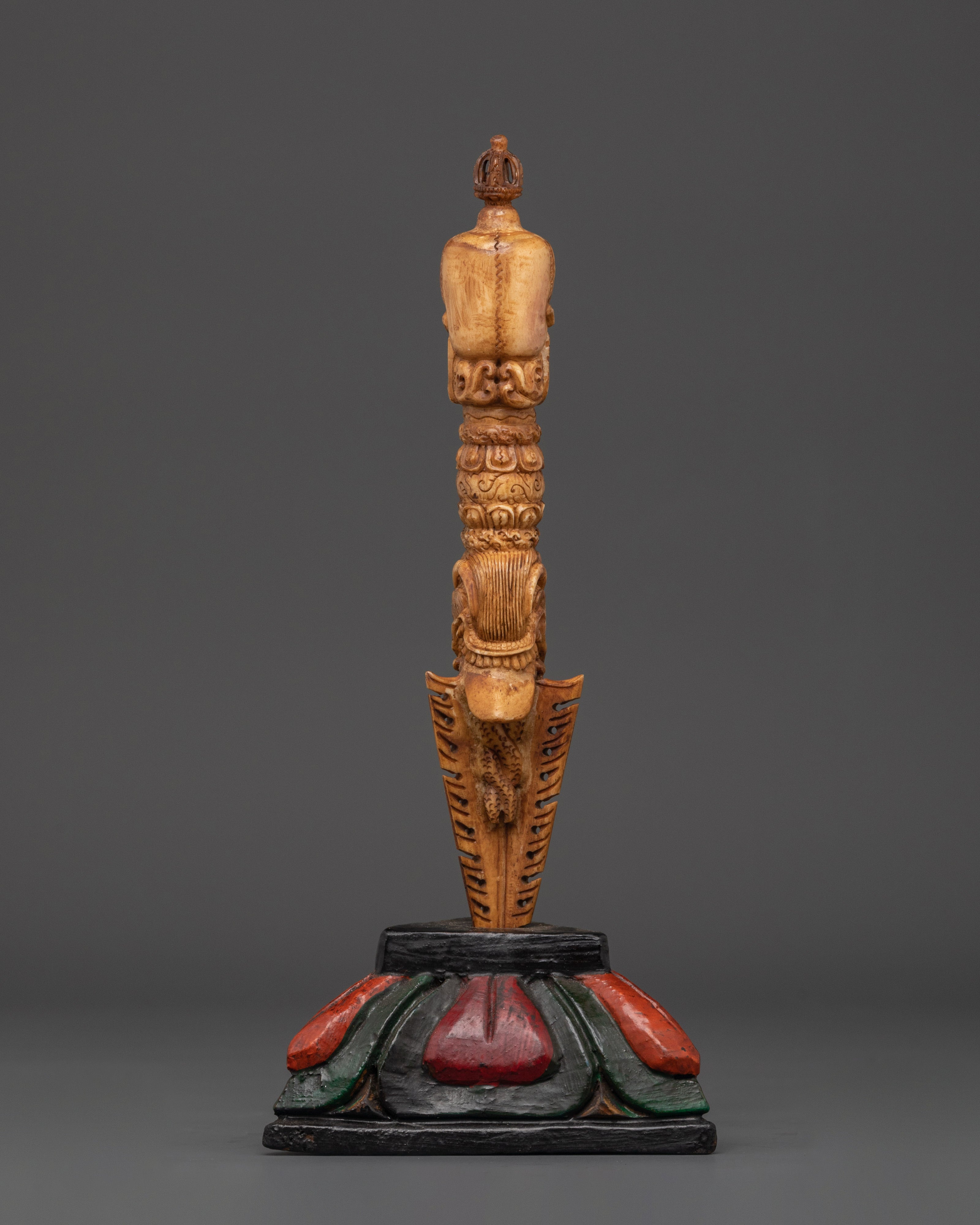 Phurba Dagger with Skull  | Spiritual Ritual Tool for Meditation and Healing