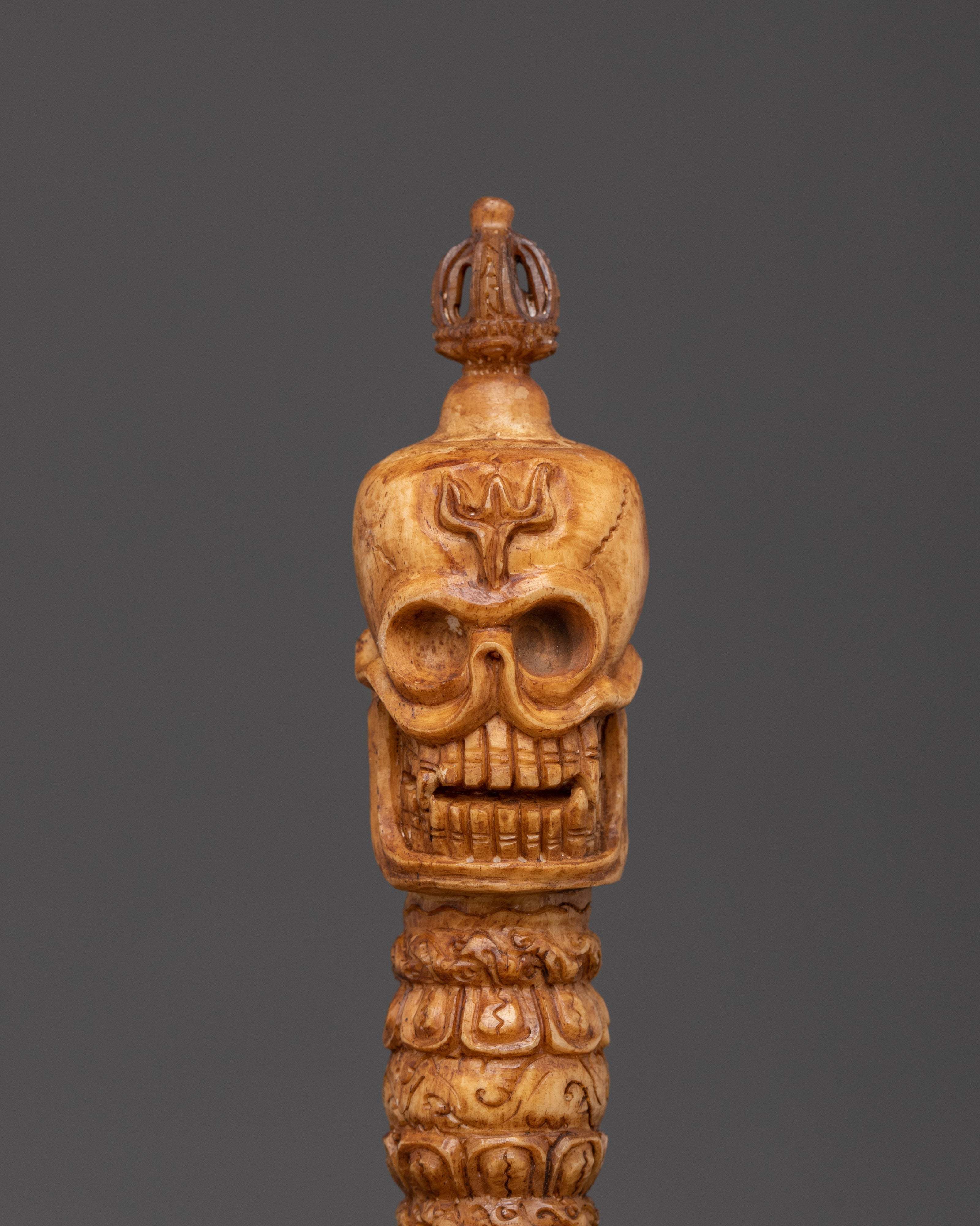 Phurba Dagger with Skull  | Spiritual Ritual Tool for Meditation and Healing