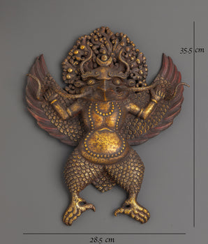 Traditional Garuda Wall Hanging | Fierce Guardian of Altar Spaces