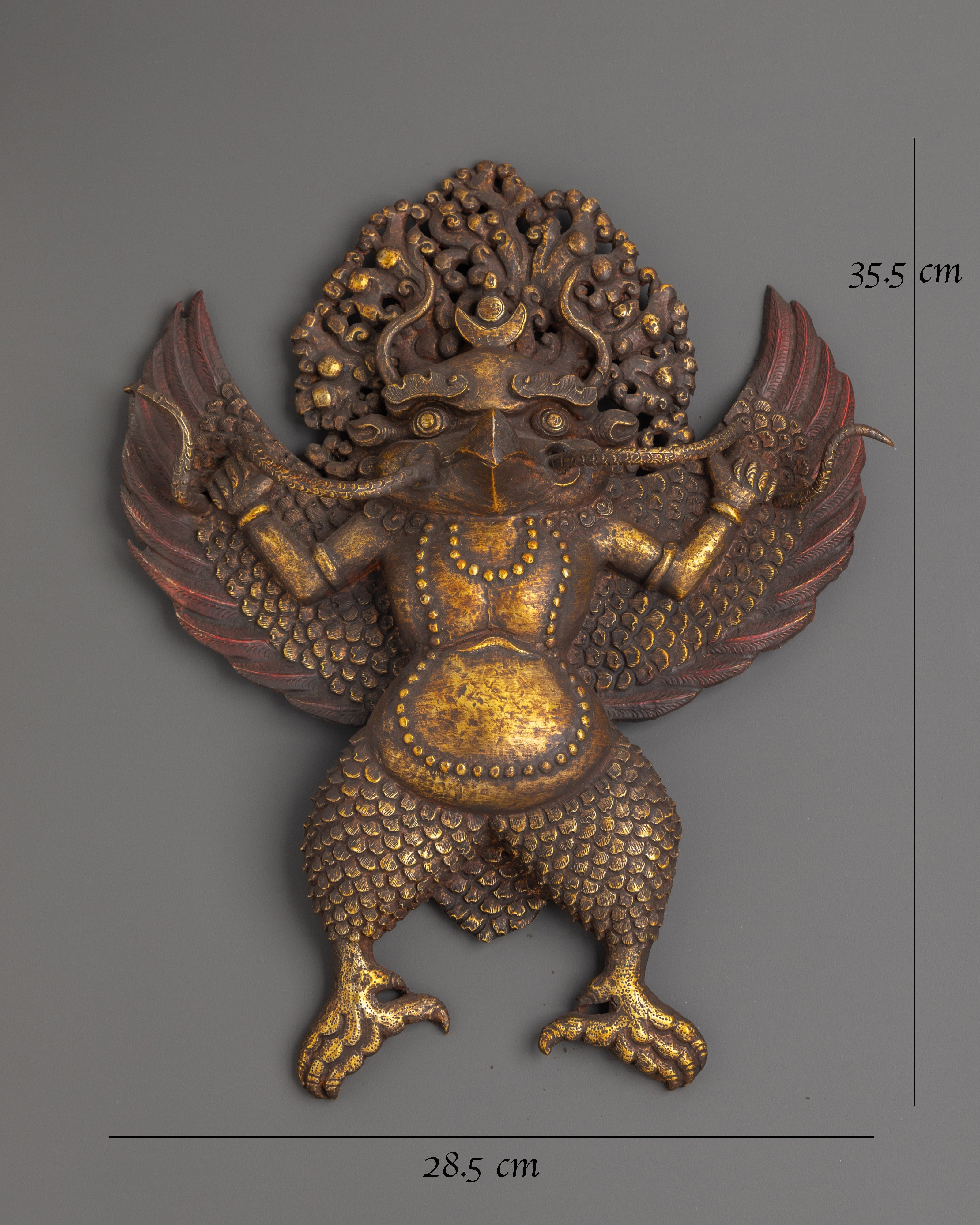 Traditional Garuda Wall Hanging | Fierce Guardian of Altar Spaces