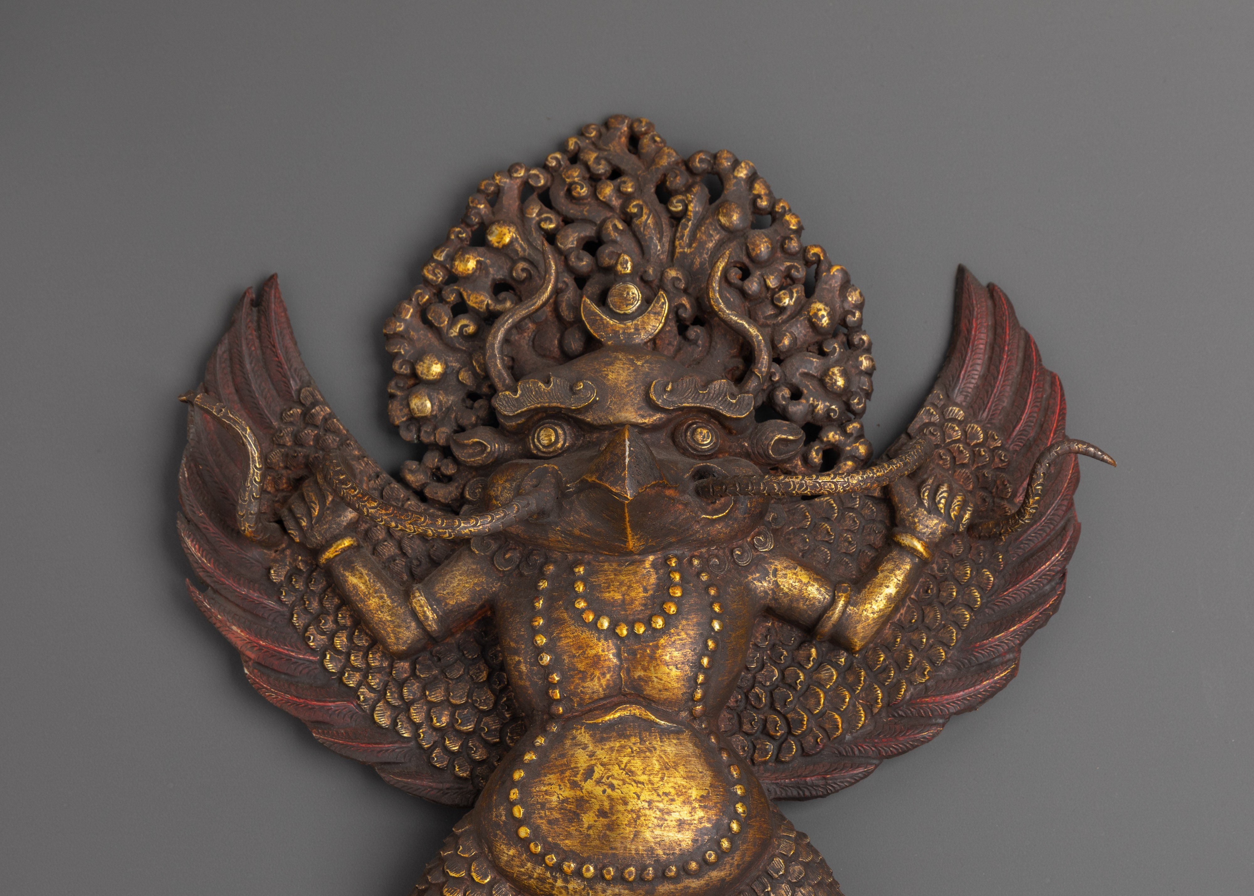 Traditional Garuda Wall Hanging | Fierce Guardian of Altar Spaces