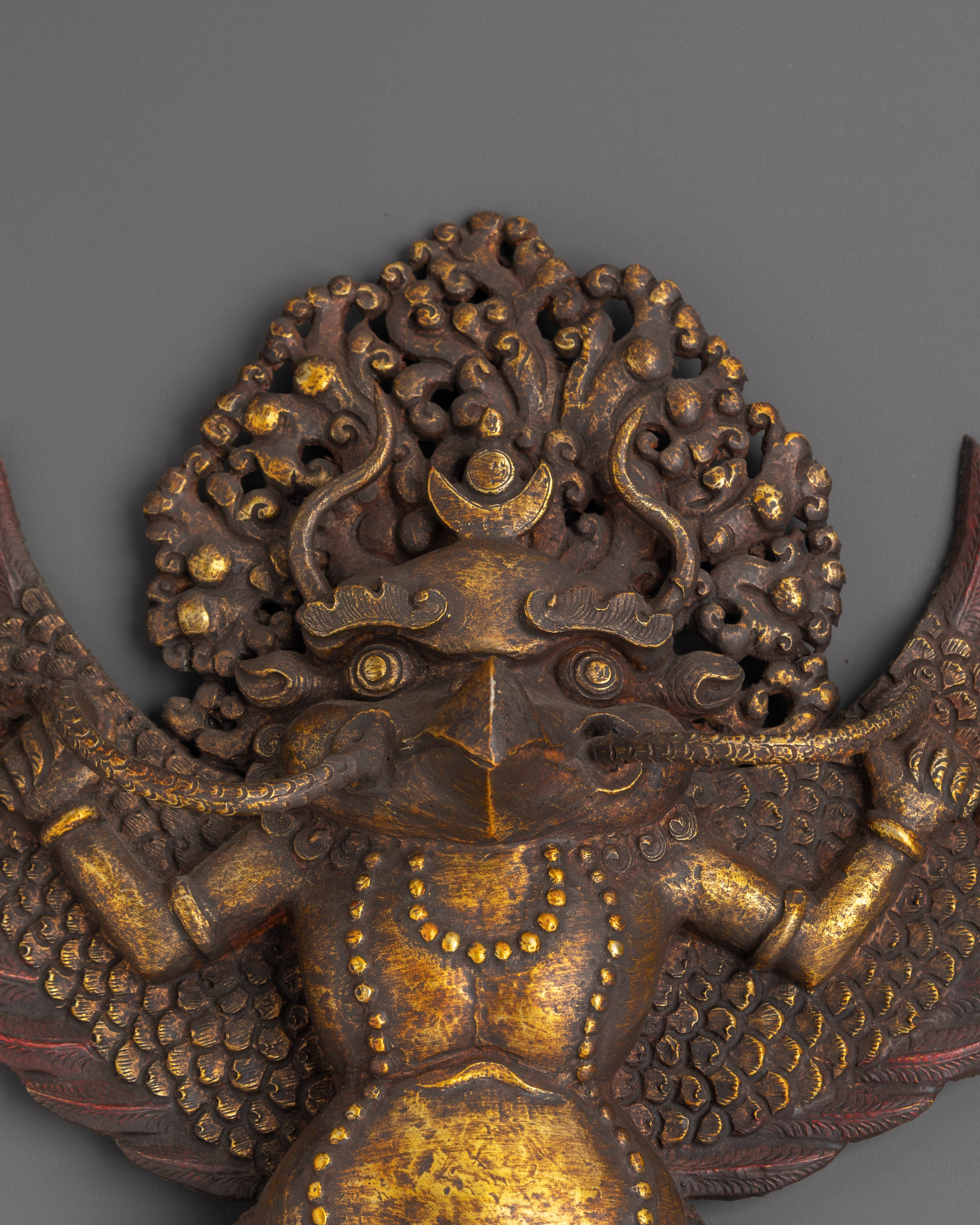 Traditional Garuda Wall Hanging | Fierce Guardian of Altar Spaces
