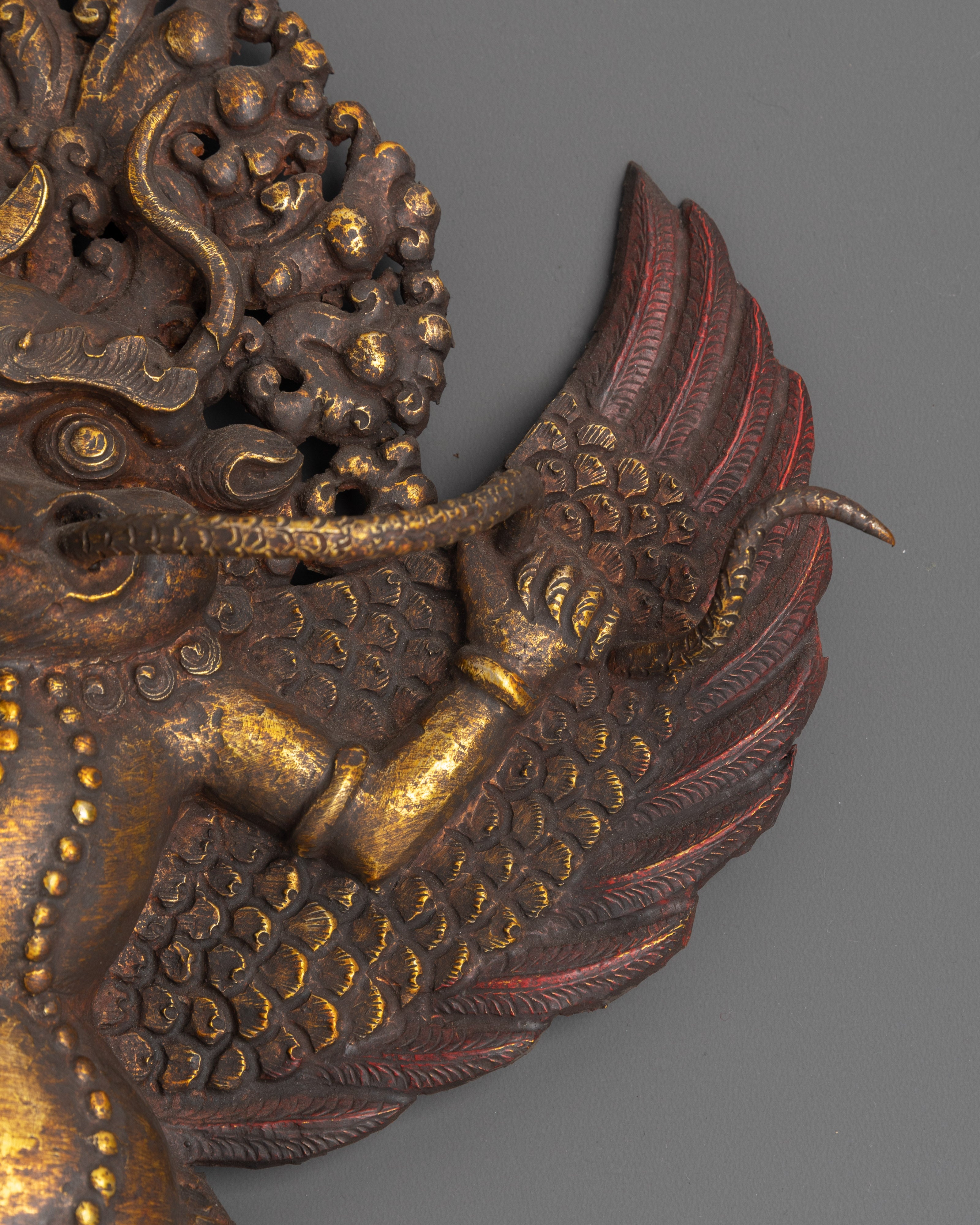 Traditional Garuda Wall Hanging | Fierce Guardian of Altar Spaces