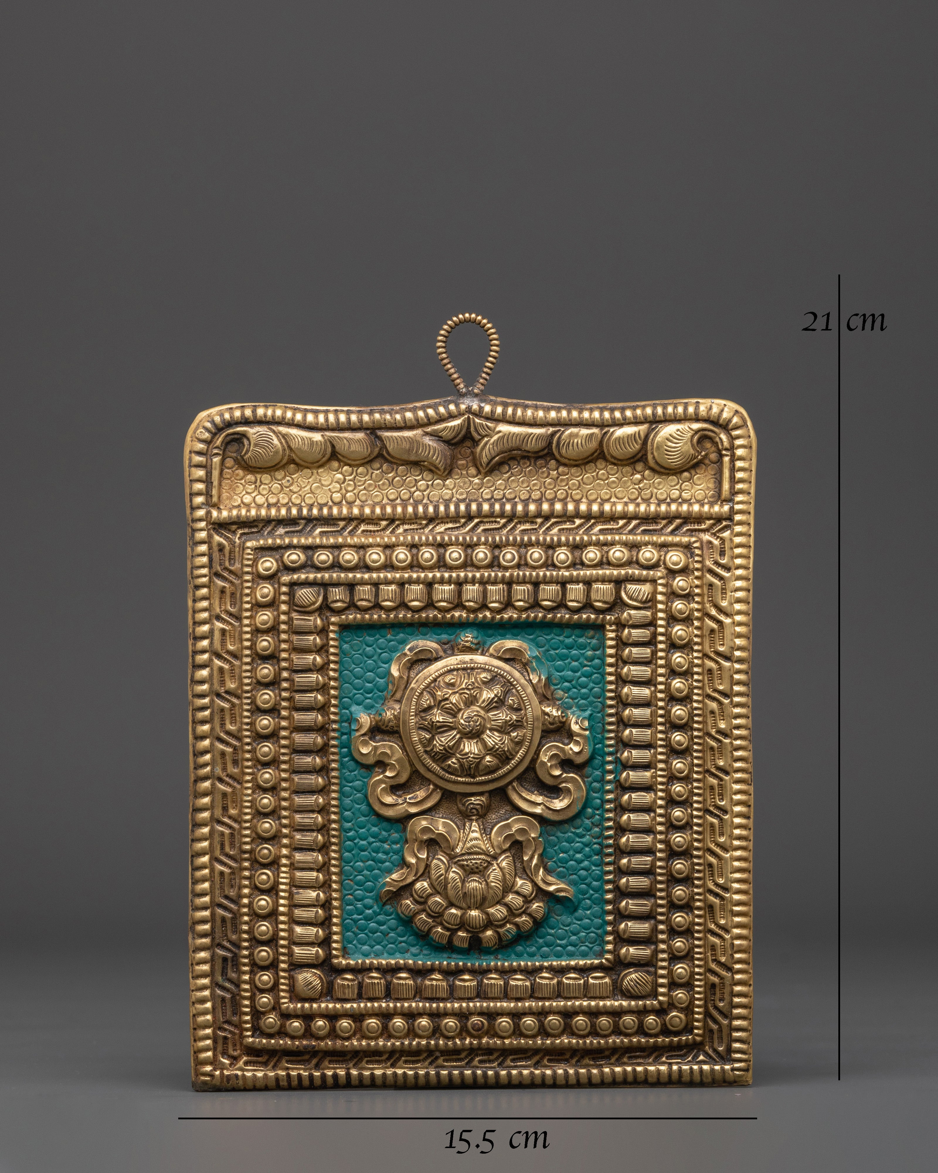 Tibetan Eight Auspicious Symbols Set | Brass Buddhist Wall Decor